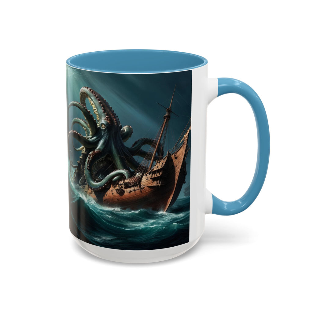 Kraken Coffee Mug: Giant Squid Coffee Cup, Legendary Monster, Nautical Gift
