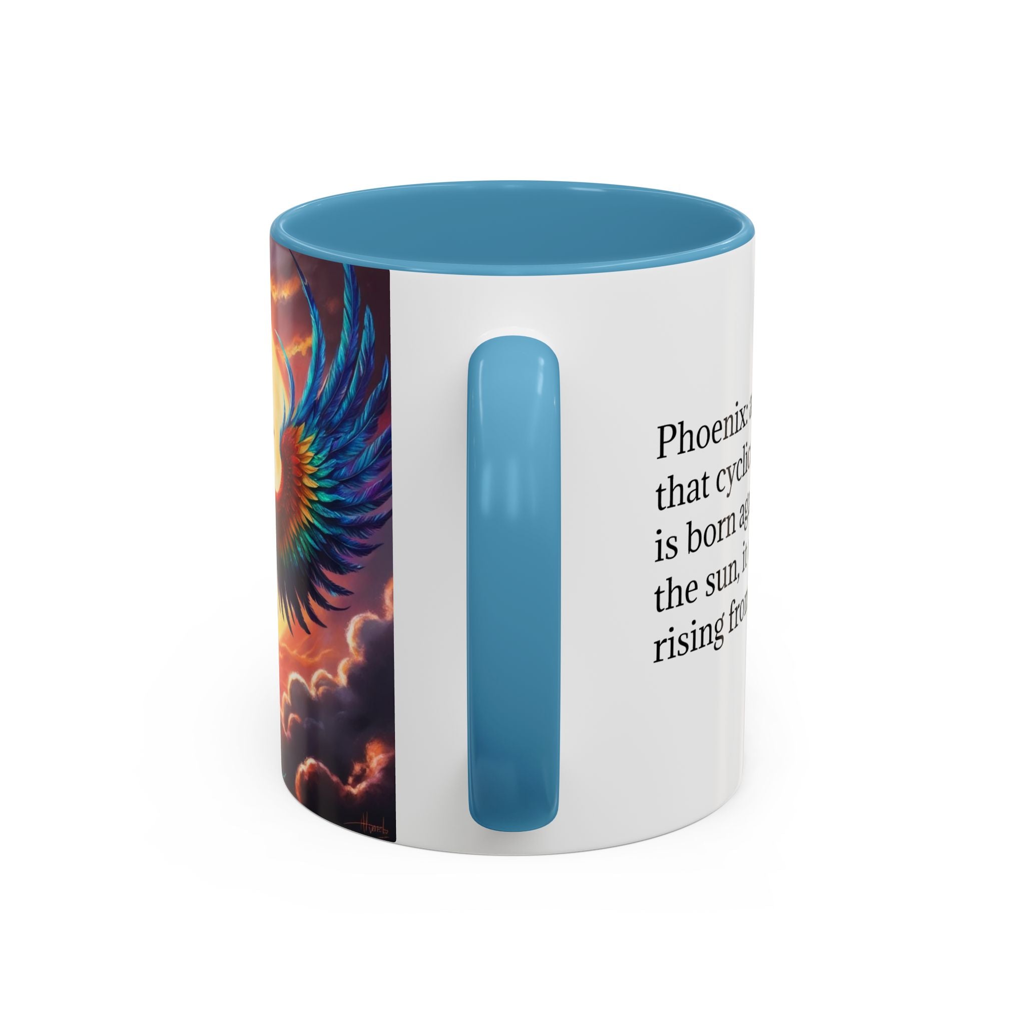 Phoenix Bird Coffee Cup: Mythical Creature, Firebird Coffee Mug, Rise from the Ashes