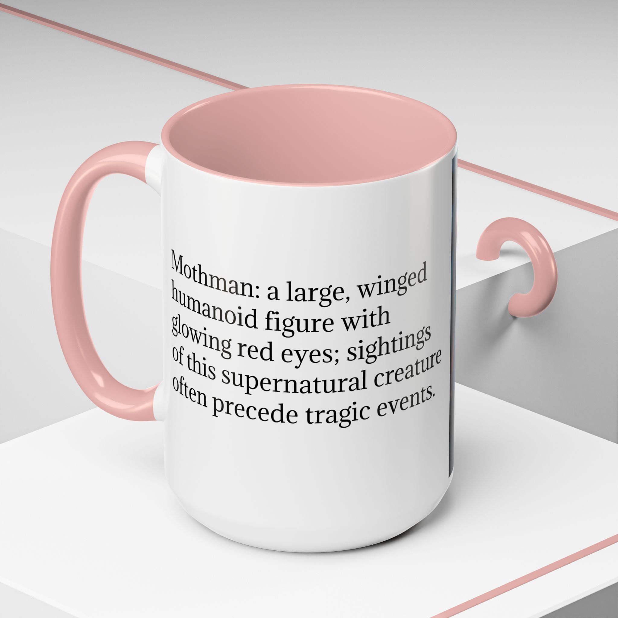 Mothman Coffee Mug: Supernatural Monster, Legendary Creature, Cryptid Gift (Bridge)