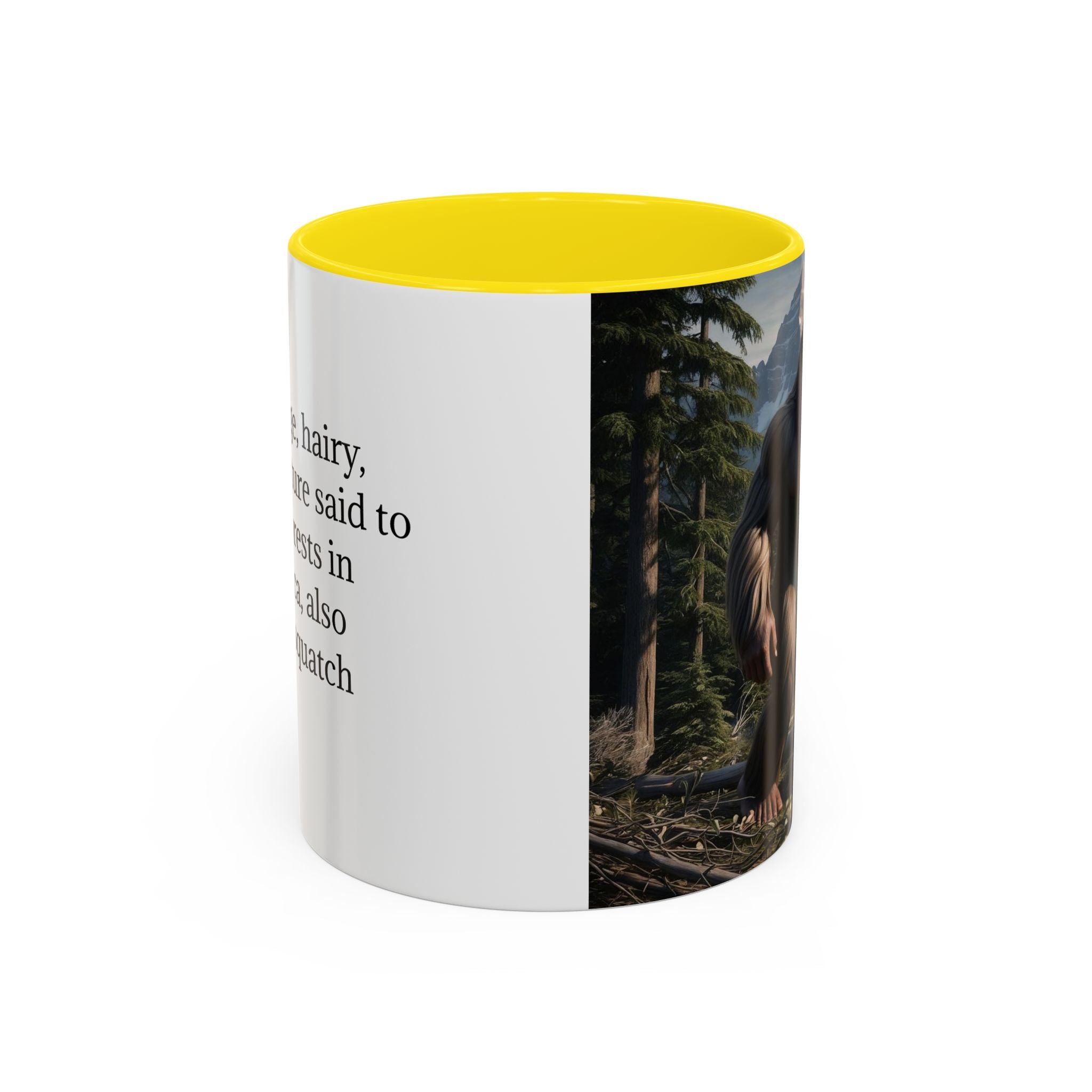 Bigfoot Mug: Sasquatch Coffee Cup, Mythical Creature, Camping Mugs for Men, Cryptozoology