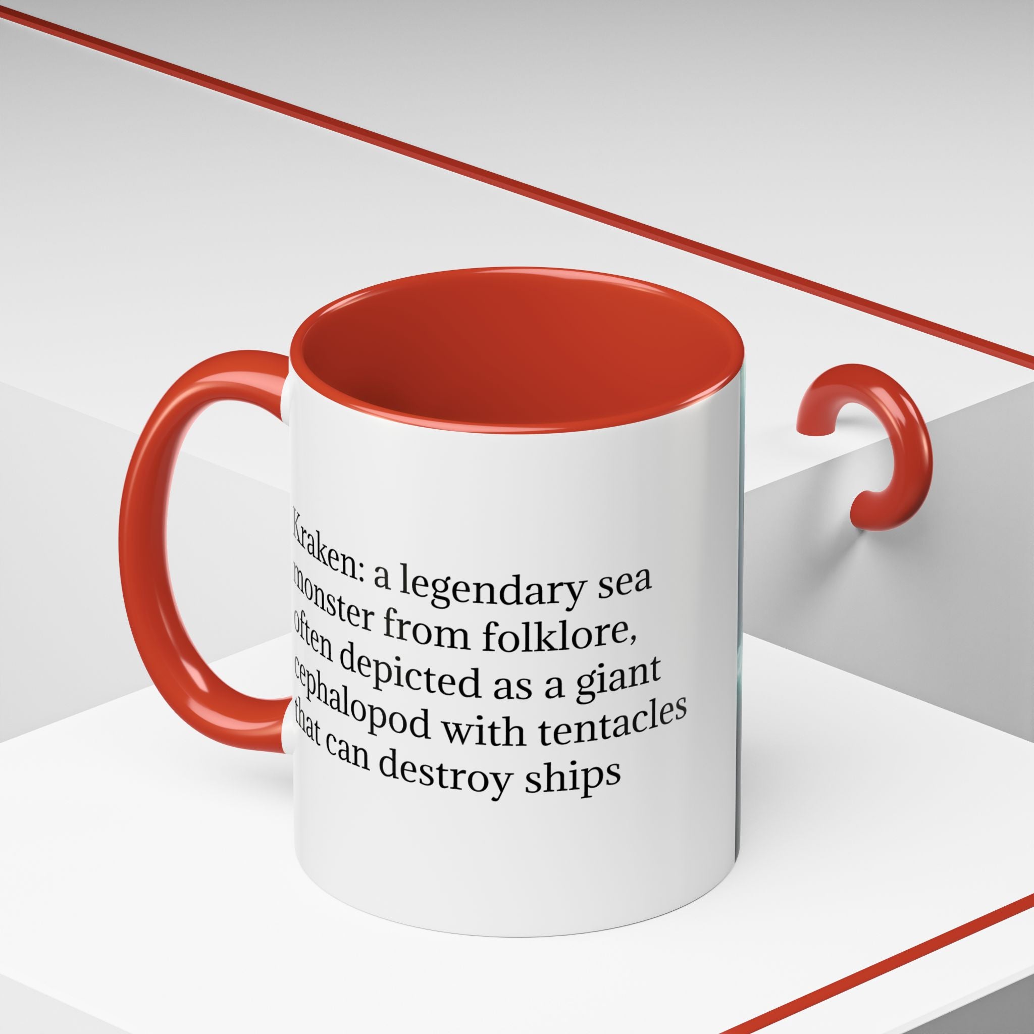 Kraken Coffee Mug: Giant Squid Coffee Cup, Legendary Monster, Nautical Gift