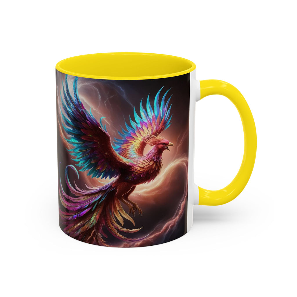 Phoenix Coffee Mug: Legendary Creature, Firebird Cryptid Coffee Cup, Renewal Rebirth