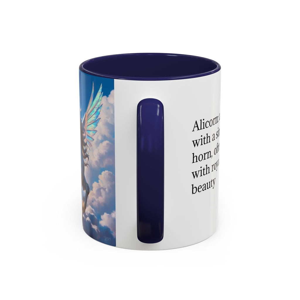 Unicorn Coffee Mug: Fairytale Alicorn, Mythical Creature, Enchanted Gift (Blue)