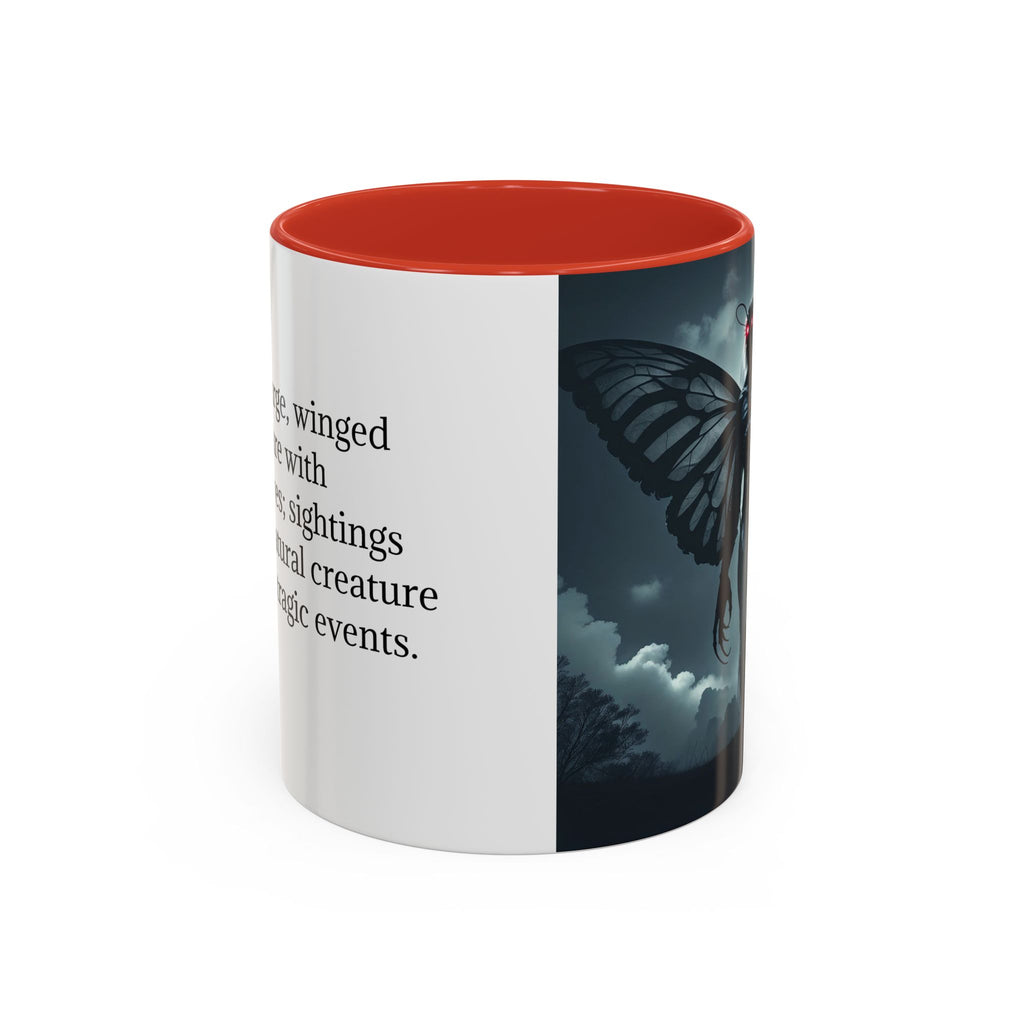 Mothman Coffee Mug: Supernatural Cryptid, Legendary Monster, Mugs for Men (Moon)