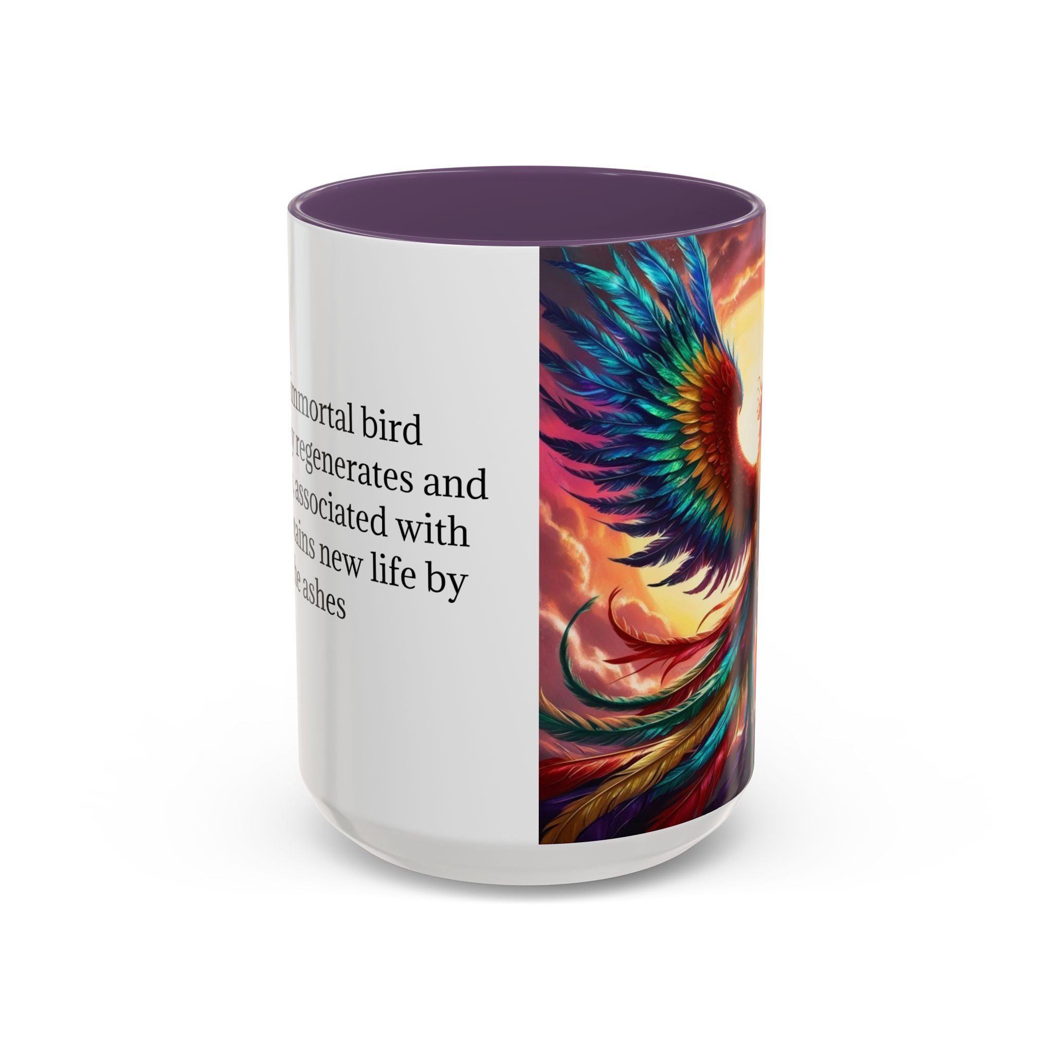 Phoenix Bird Coffee Cup: Mythical Creature, Firebird Coffee Mug, Rise from the Ashes