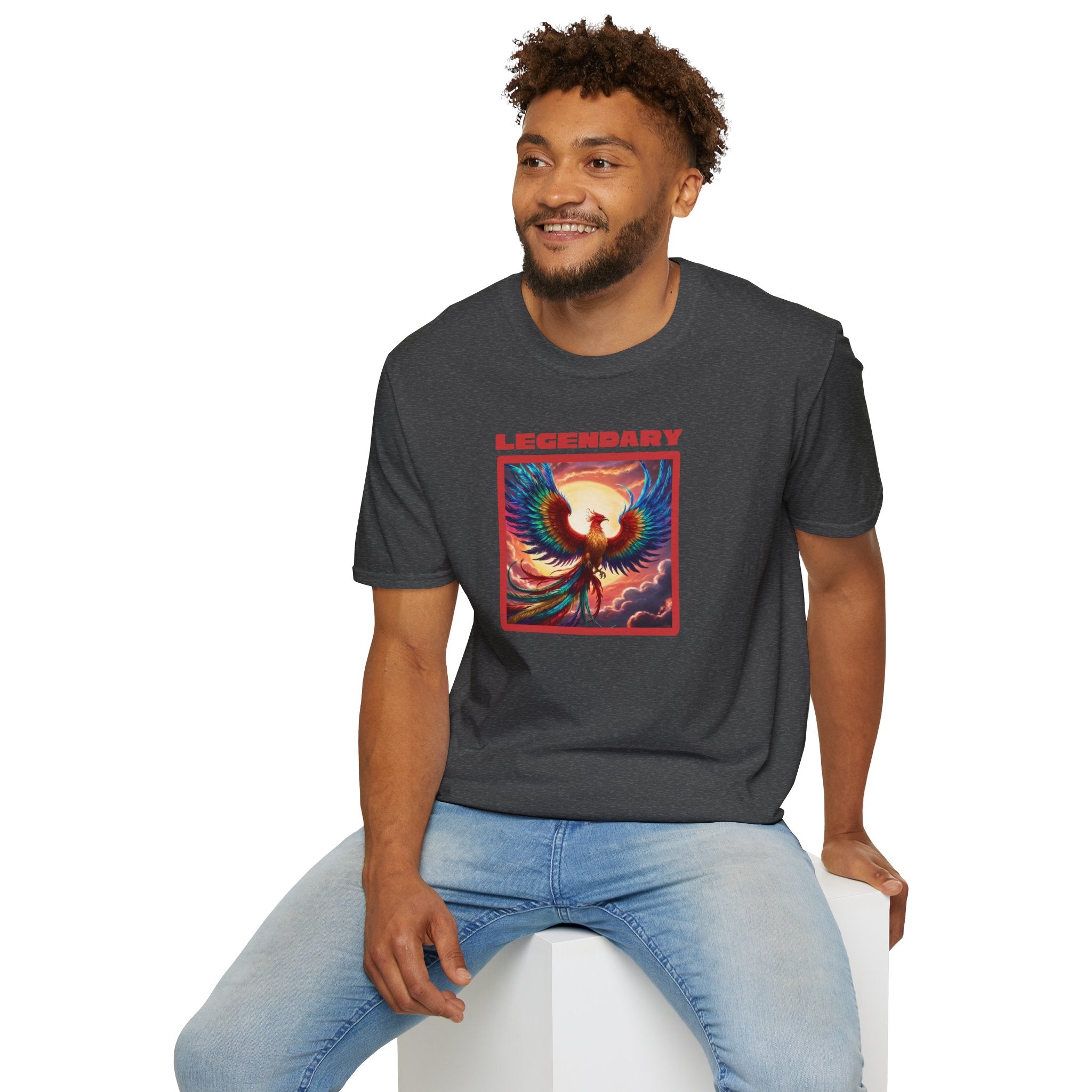 Phoenix Graphic Tee: Legendary Bird, Soft Cotton Shirt, Phoenix Rising Gift