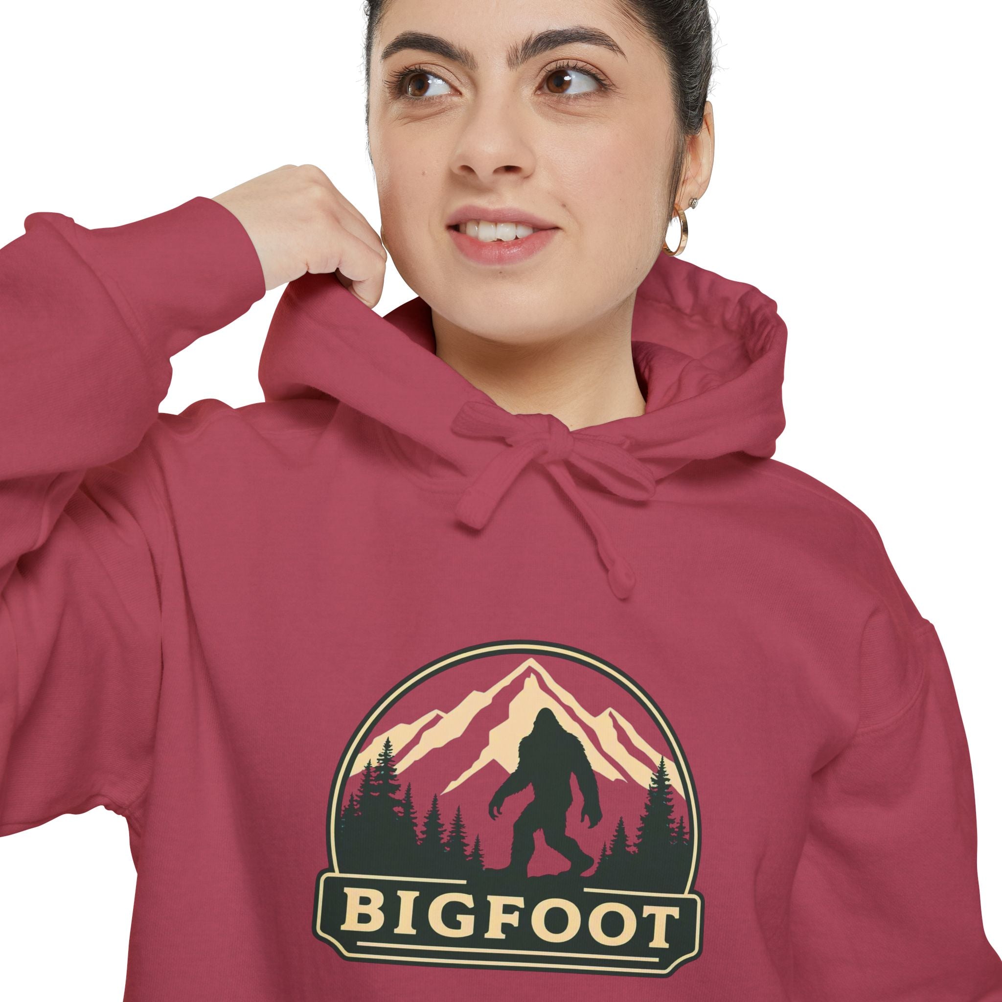 Sasquatch Hoodie - Comfort Colors® | Bigfoot Sweatshirt, Hiking Gift for Nature Lovers, Cozy Unisex Pullover