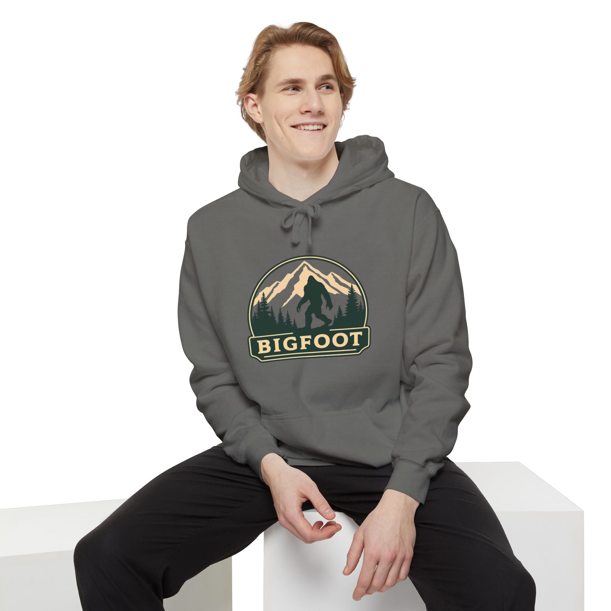 Sasquatch Hoodie - Comfort Colors® | Bigfoot Sweatshirt, Hiking Gift for Nature Lovers, Cozy Unisex Pullover