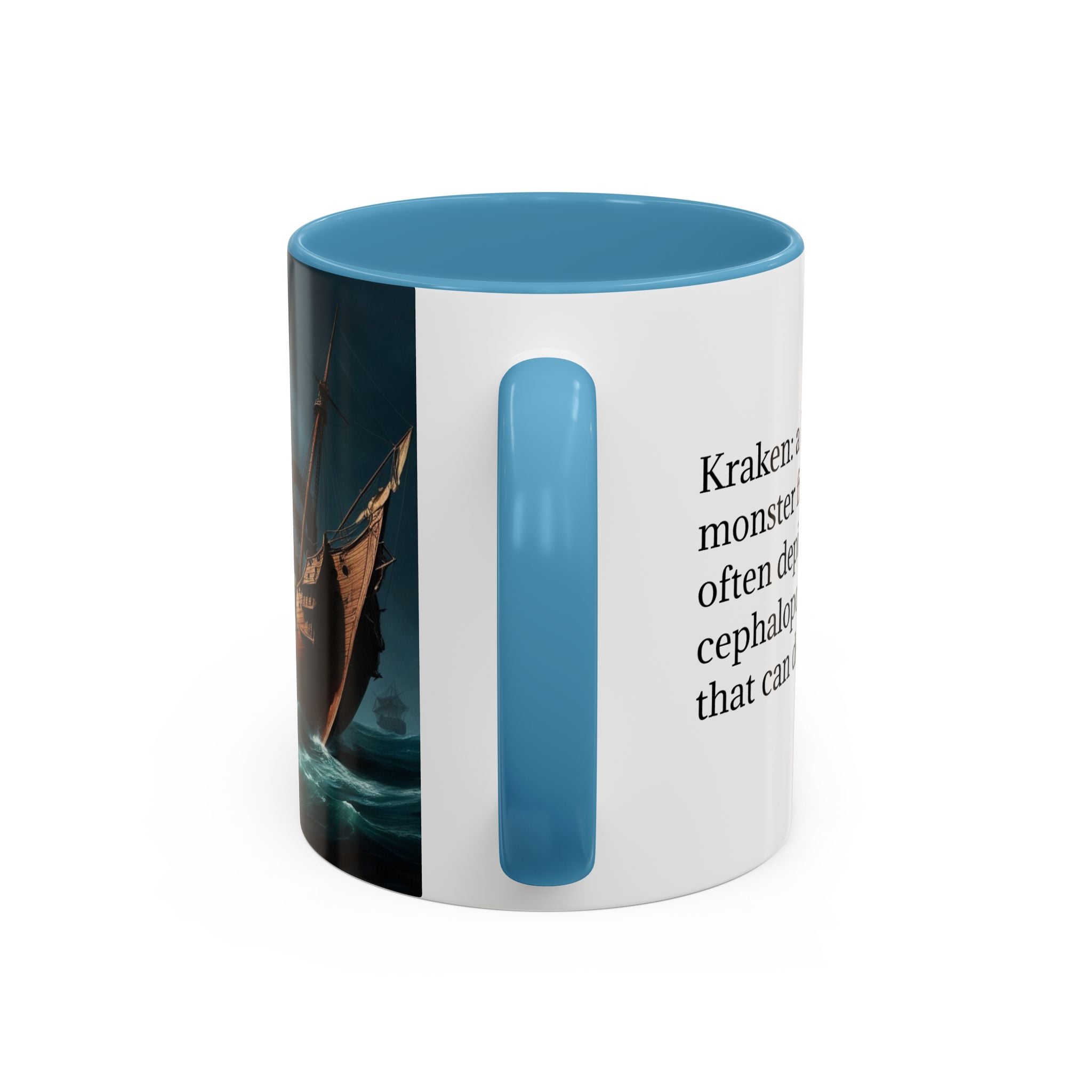 Kraken Coffee Mug: Giant Squid Coffee Cup, Legendary Monster, Nautical Gift
