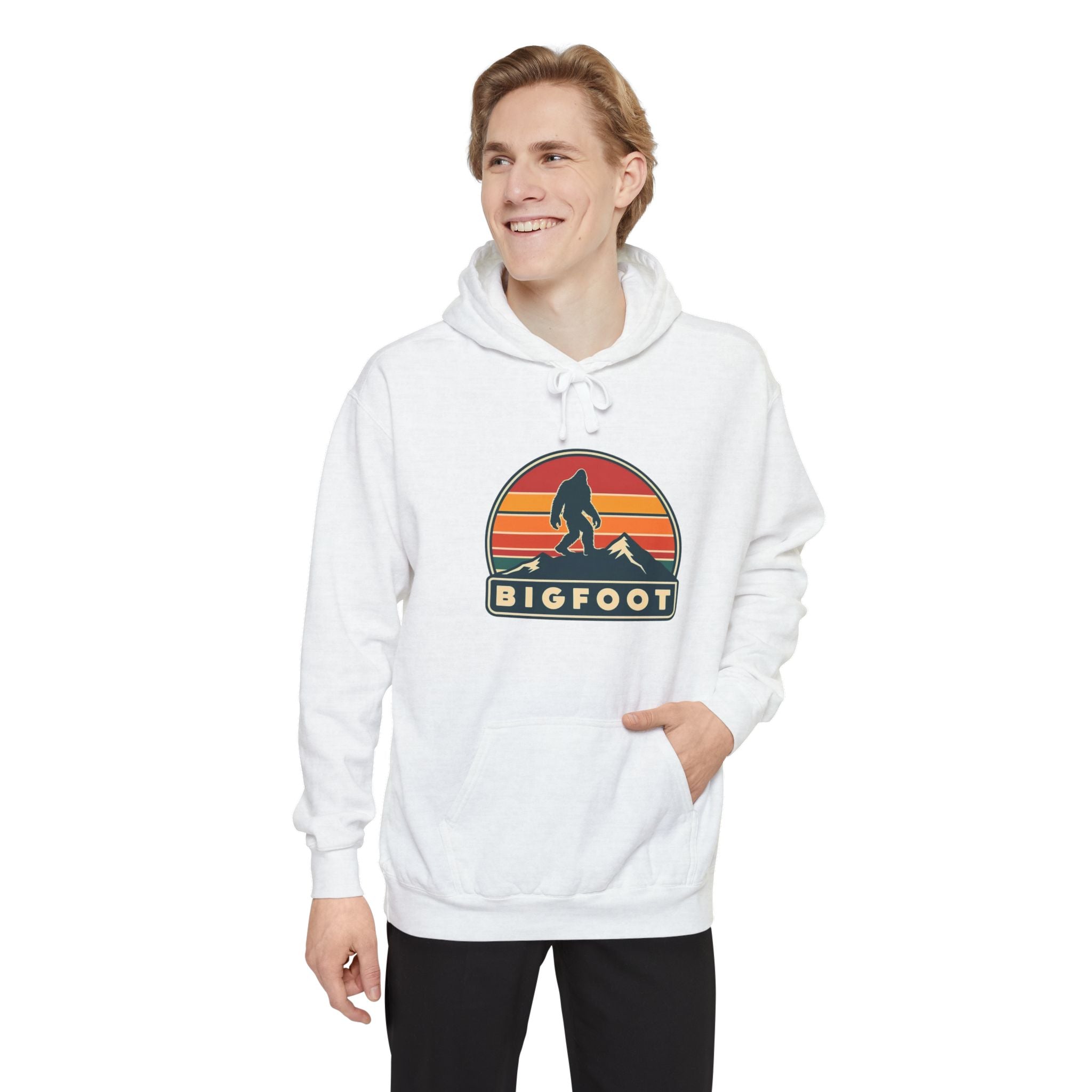 Bigfoot Hoodie Comfort Colors® | Sasquatch Sweatshirt, Cozy Unisex Pullover, Wilderness Adventure Apparel,