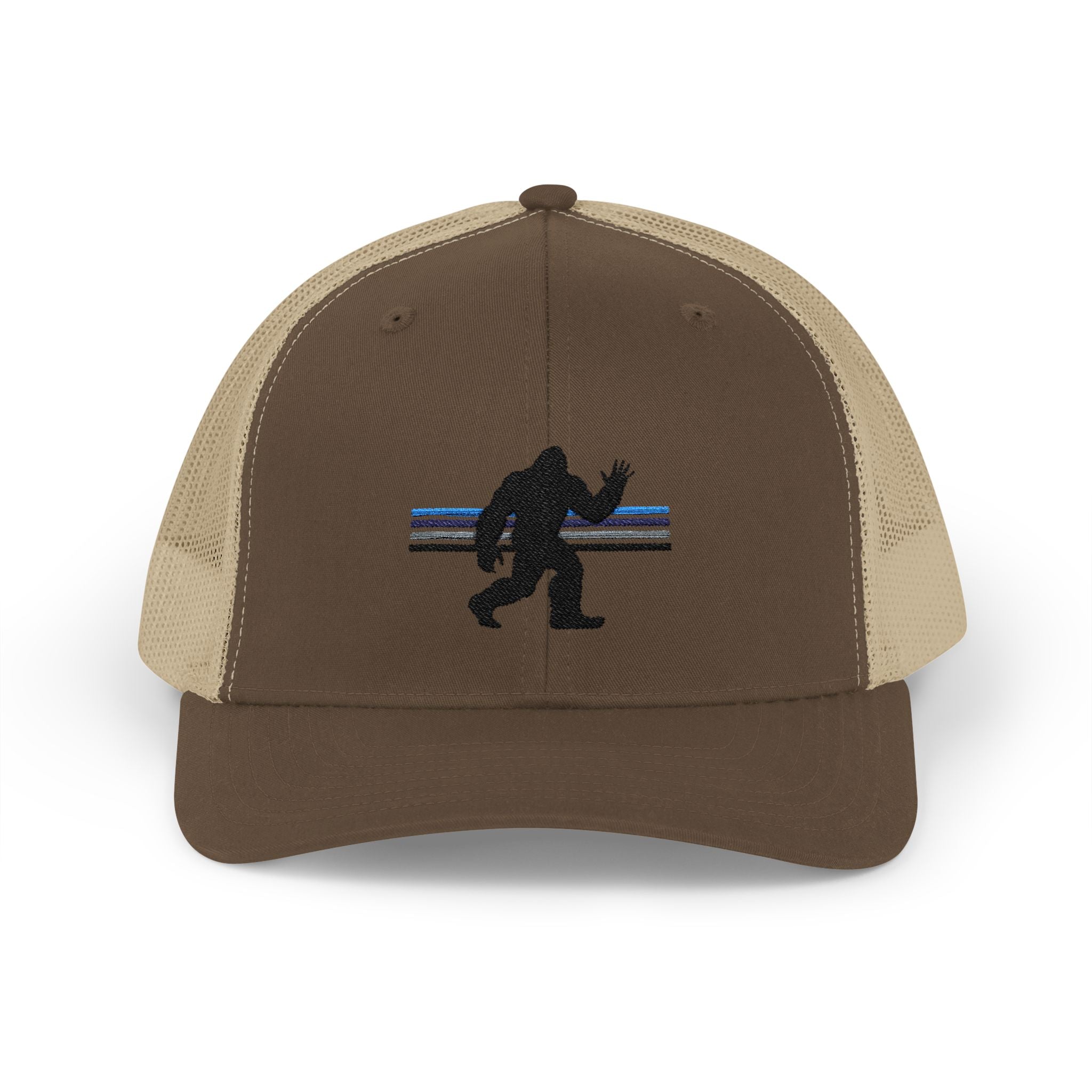 Bigfoot Baseball Cap: Sasquatch Trucker Hat, Custom Outdoor Gear, Snapback Hat
