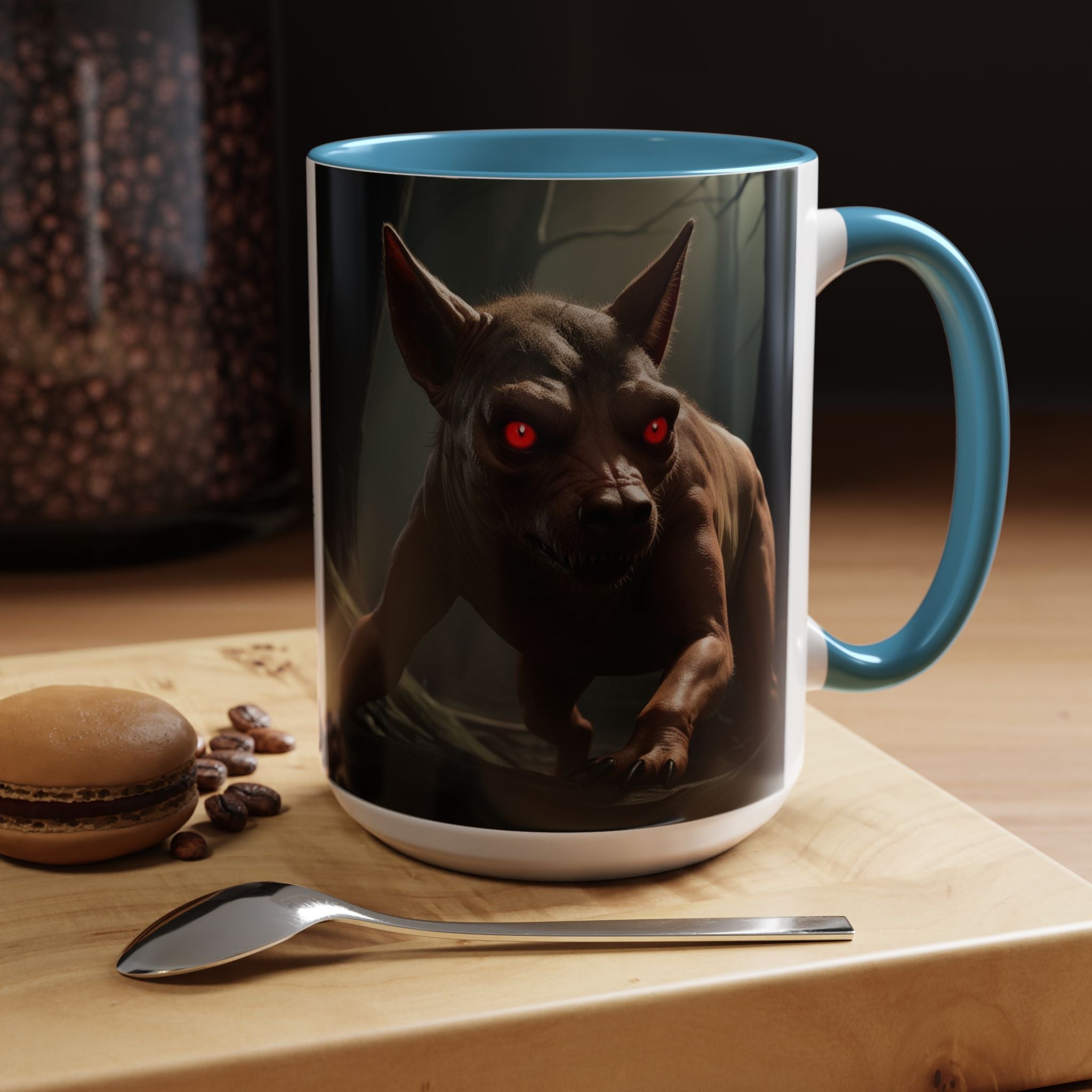 Chupacabra Coffee Cup Supernatural Beast, Mexican Folklore Gift, Mythical Canine Cryptid