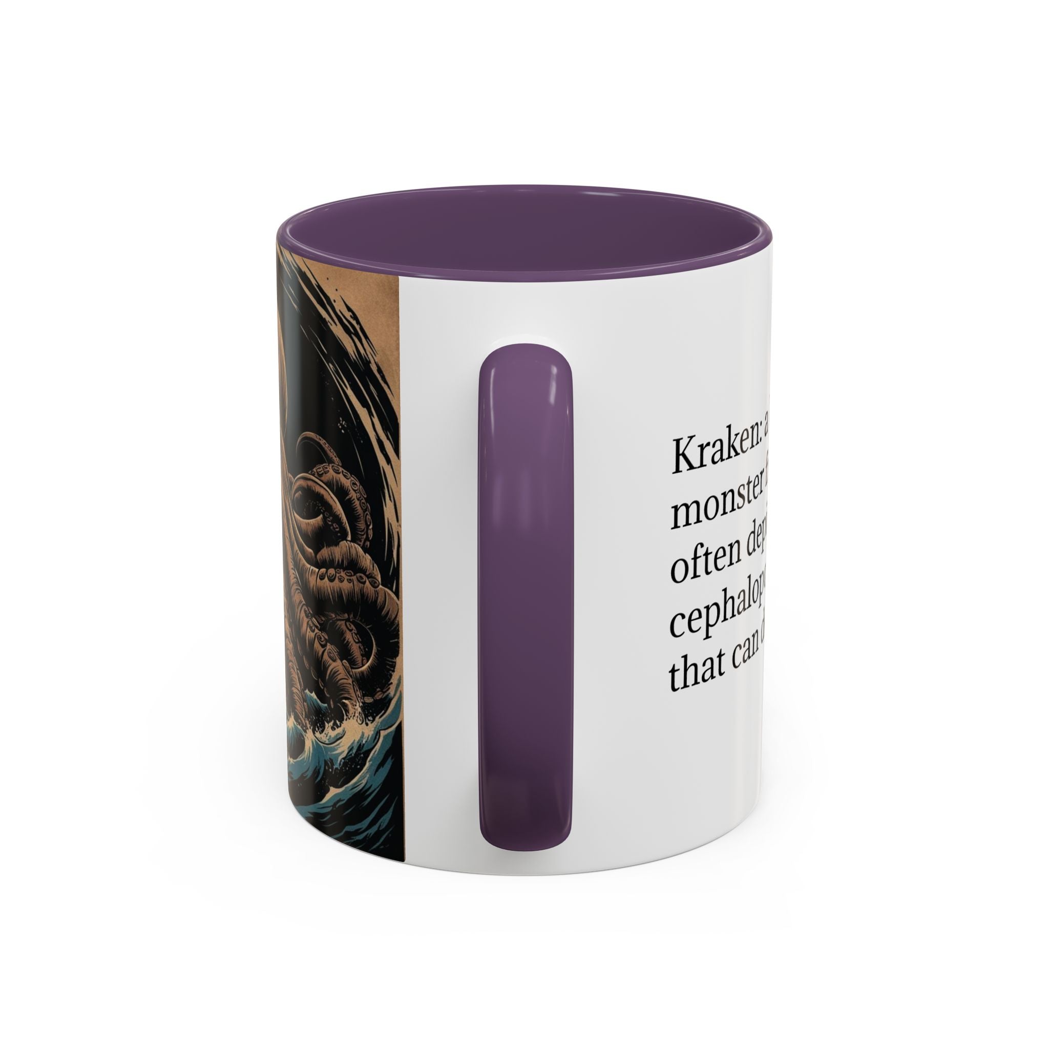 Kraken Coffee Mug: Giant Squid Coffee Cup, Sea Creature, Mugs for Men