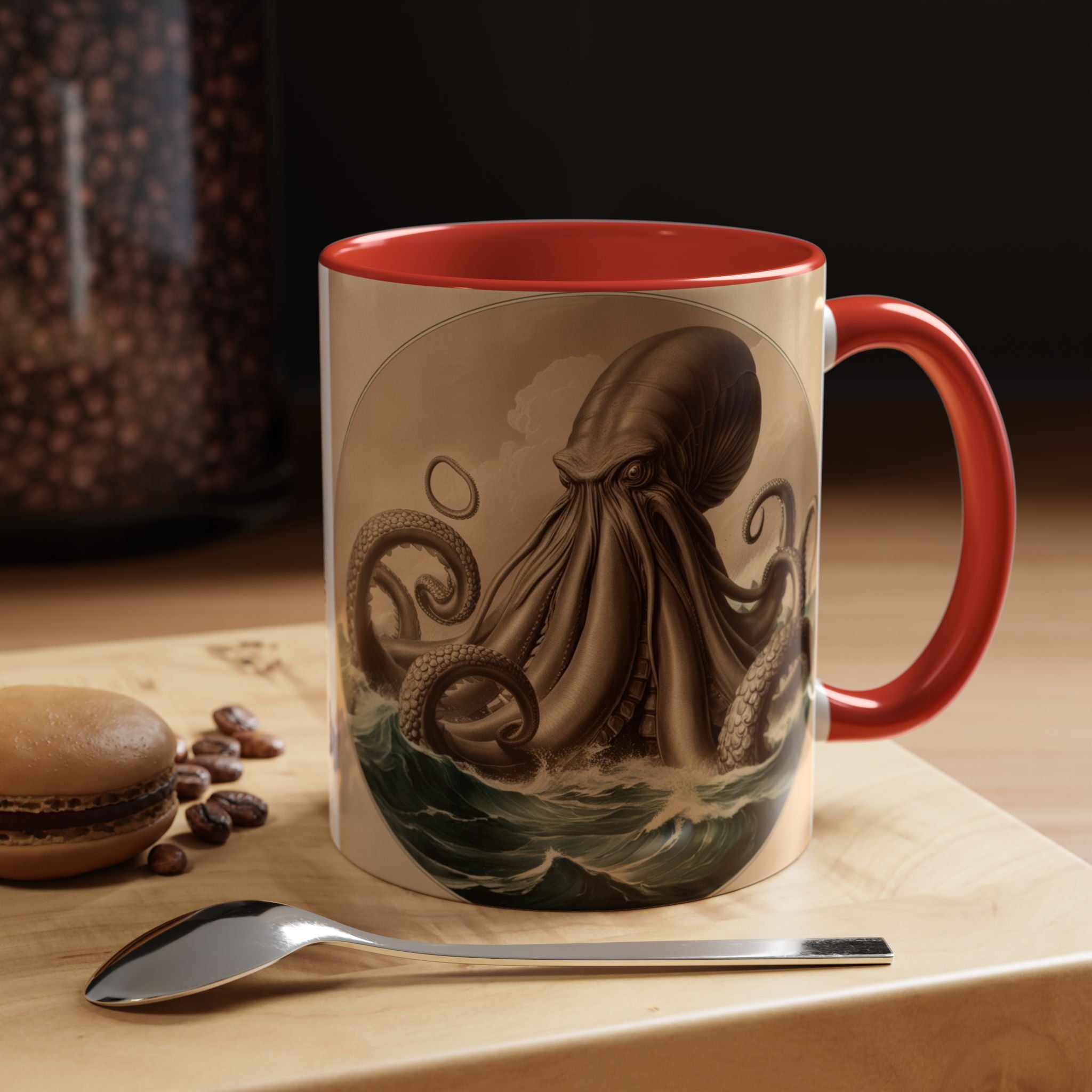 Kraken Coffee Cup: Giant Squid Coffee Mug, Mugs for Men, Mythical Creature