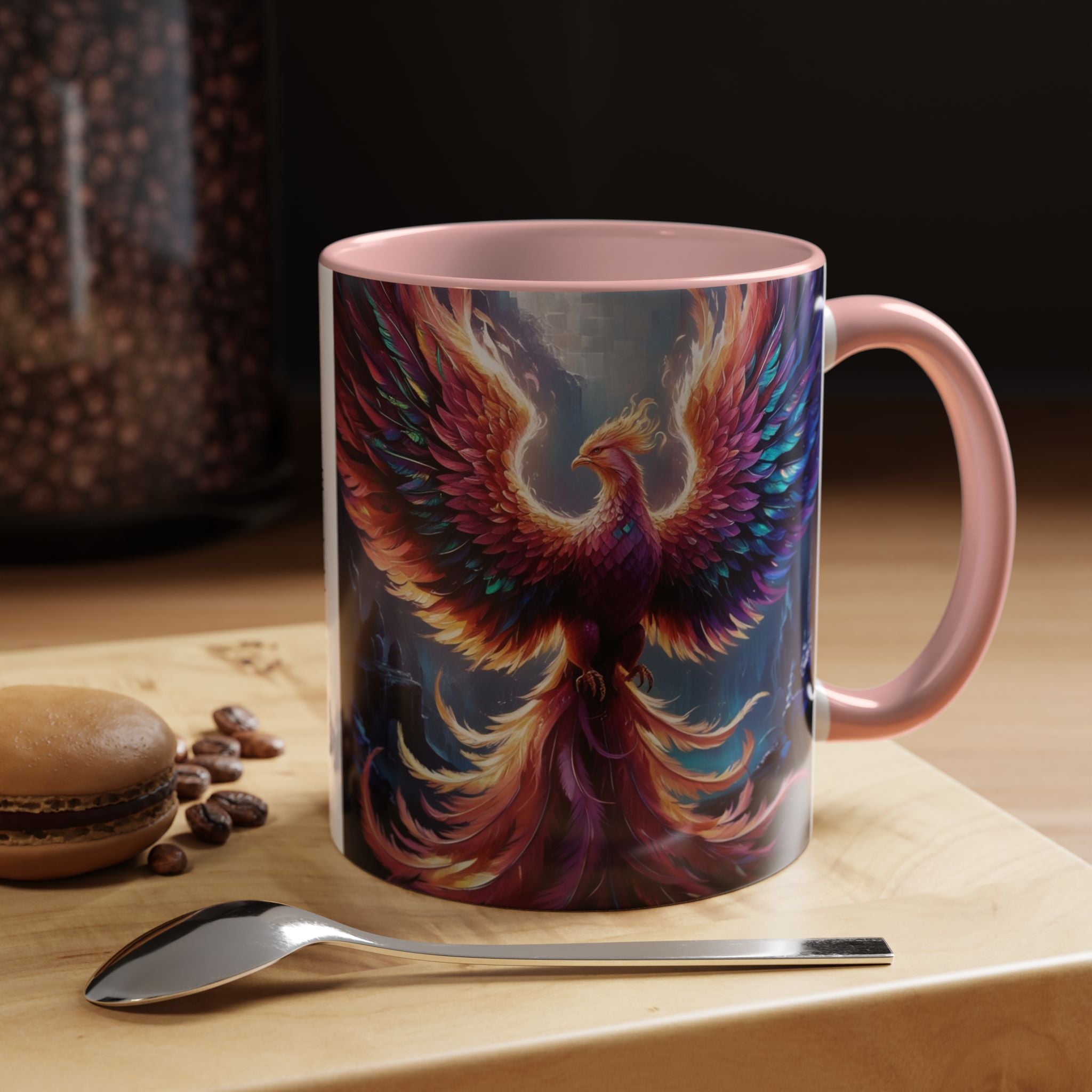 Phoenix Rising Coffee Mug: Firebird, Legendary Creature Coffee Cup, Gift for Women