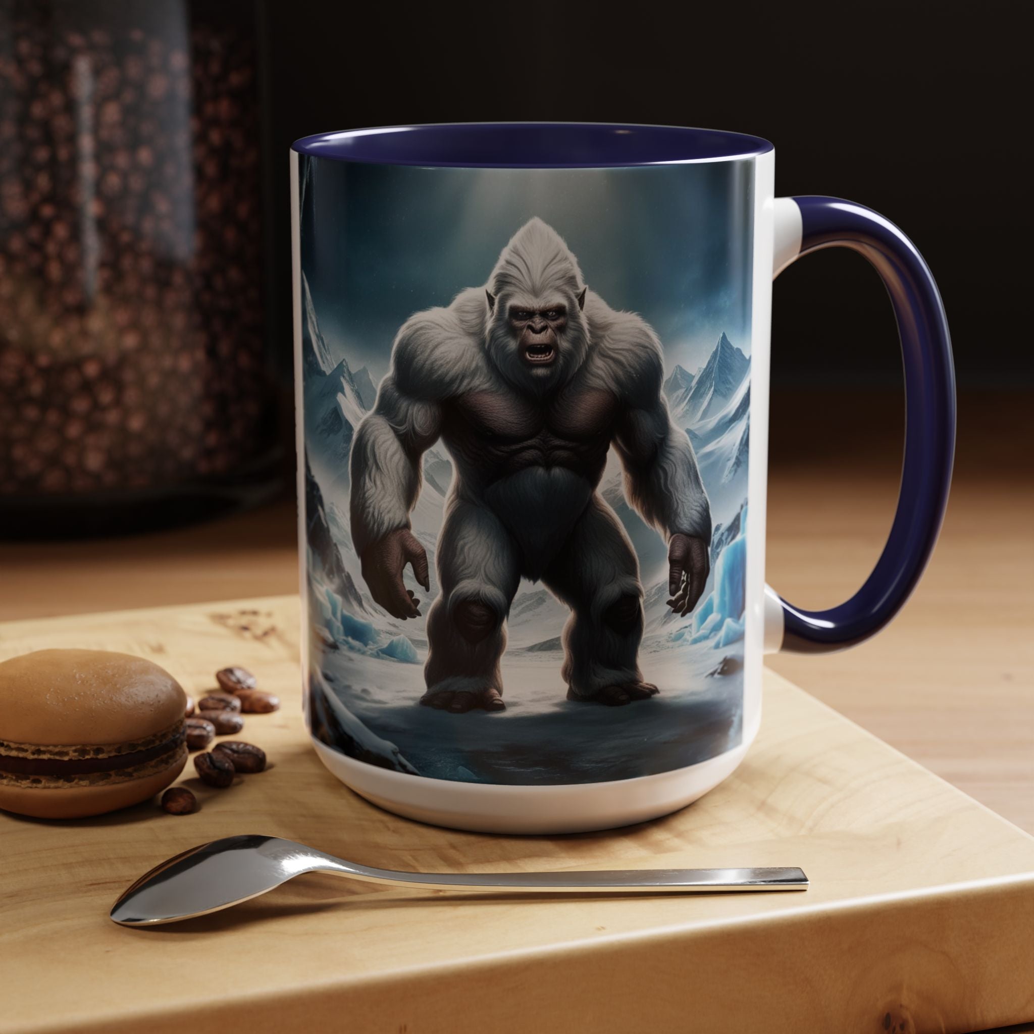 Yeti Coffee Mug: Abominable Snowman, Sasquatch Camping Gift, Himalayan Mountain Cryptid