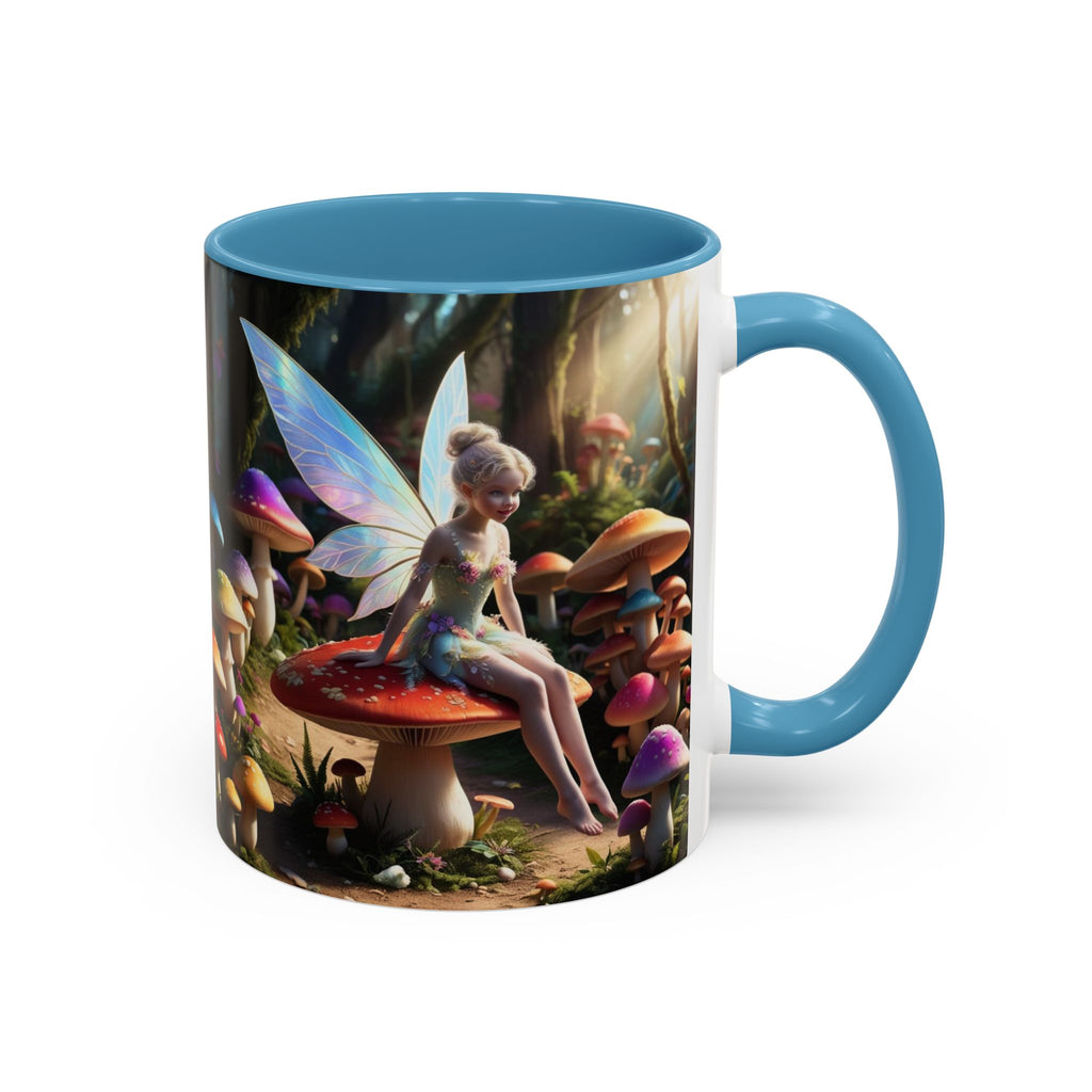 Fairy Garden Mug: Ceramic Toadstool Coffee Cup, Enchanted Forest Fantasy Gift