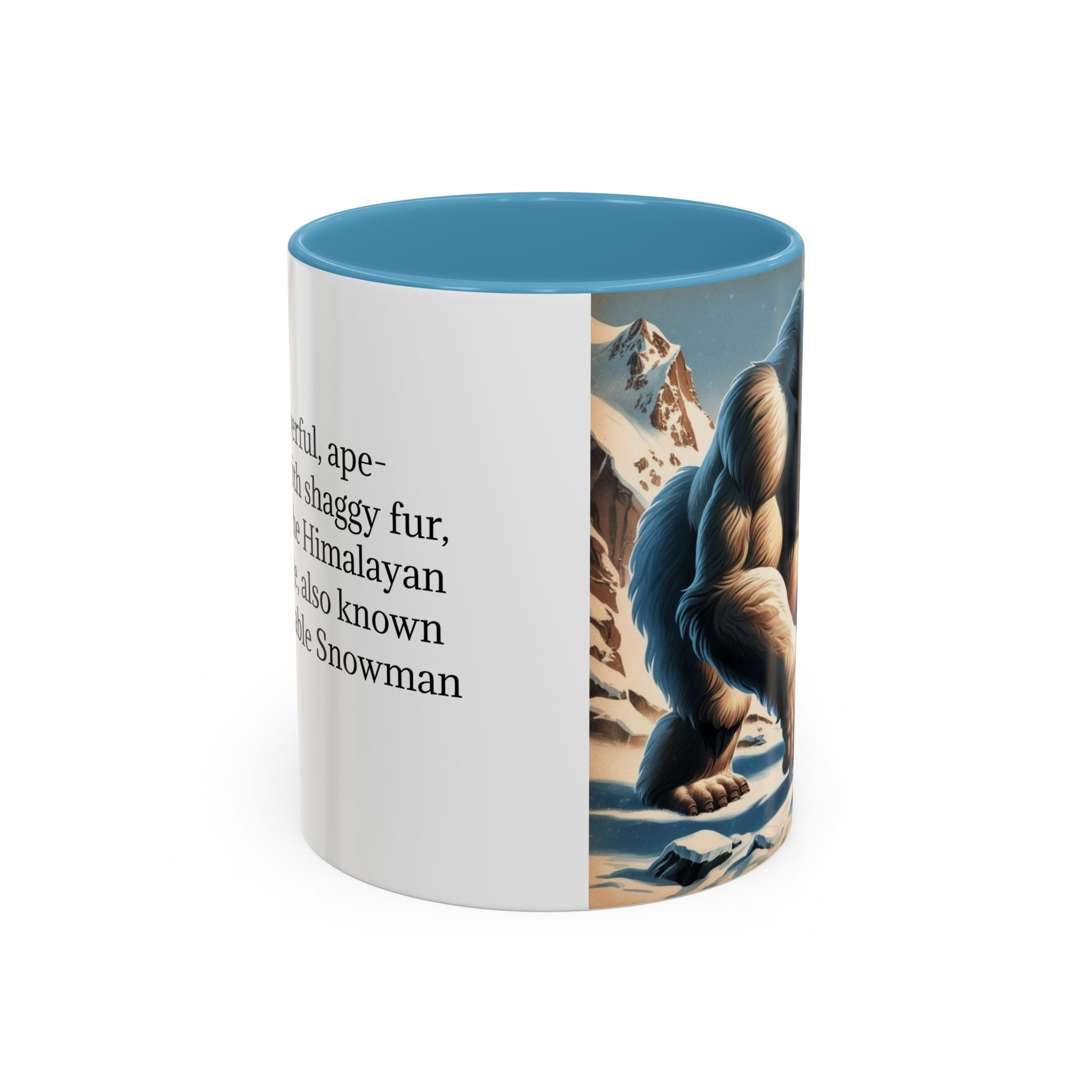 Abominable Snowman Coffee Mug: Himalayan Mountain Yeti, Mythical Creature, Sasquatch Gift