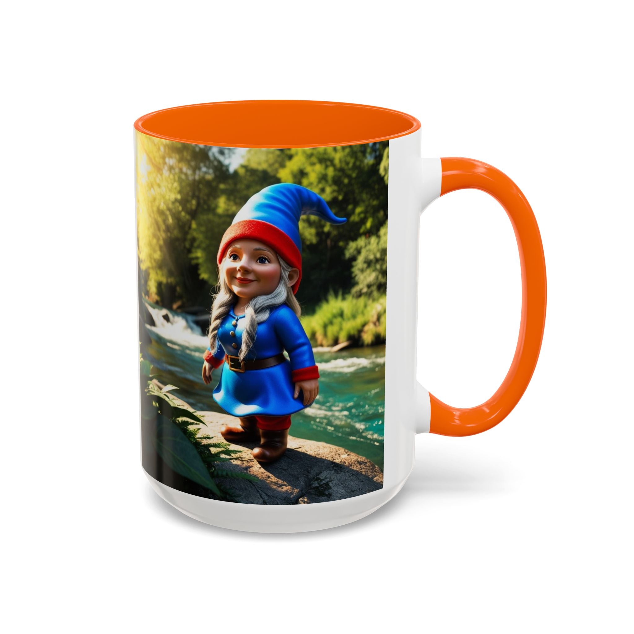 Gnome Coffee Mug:  Scandinavian Nisse, Nordic Folklore Gift, Enchanted Mushroom Garden