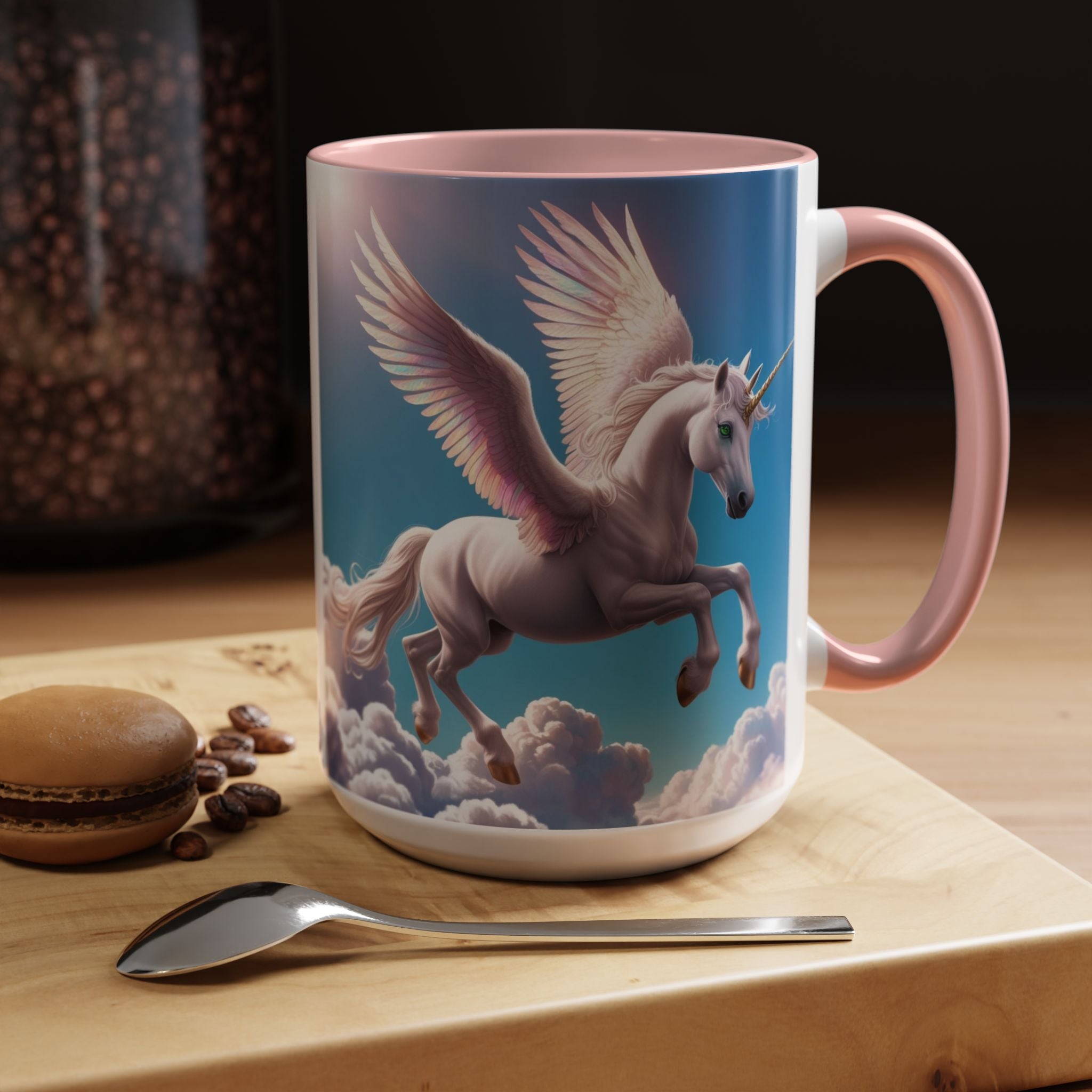 Unicorn Coffee Cup: Fantasy Alicorn Mug, Legendary Creature, Enchanted Gift (Purple)