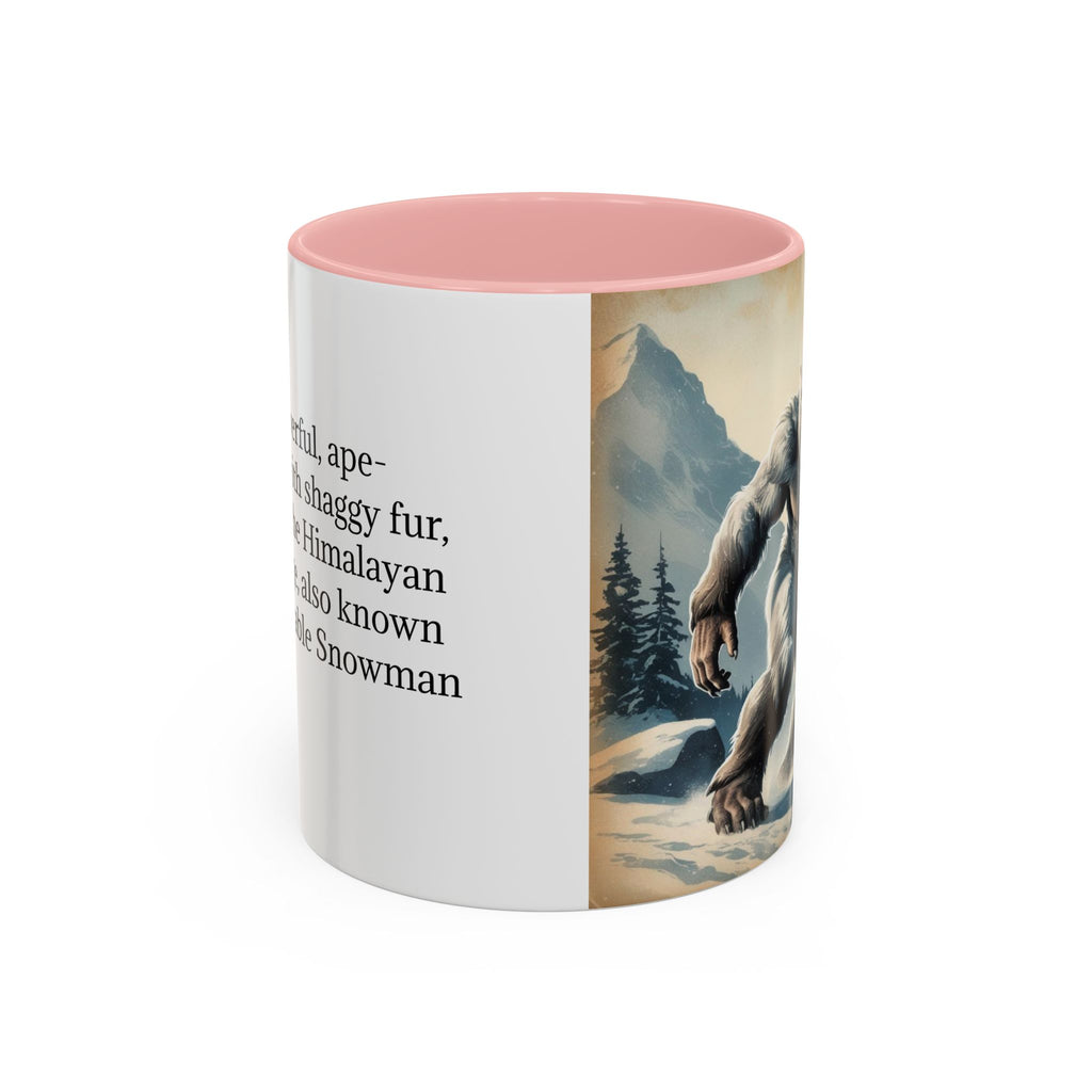 Abominable Snowman Ceramic Mug: Yeti Coffee Cup, Himalayan Mountain Cryptid, Bigfoot Camping Gift