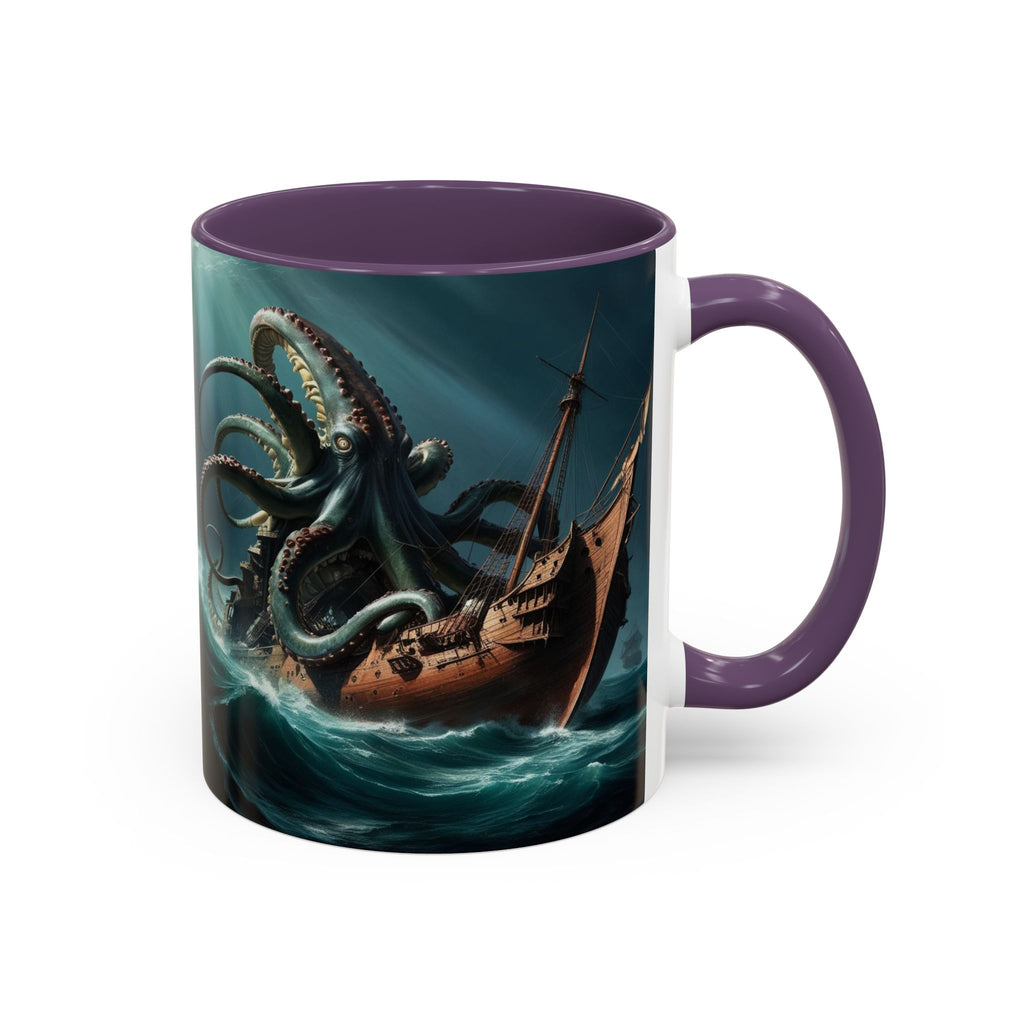 Kraken Coffee Mug: Giant Squid Coffee Cup, Legendary Monster, Nautical Gift
