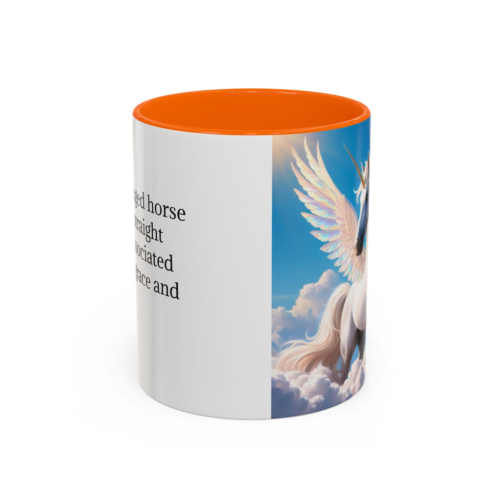 Unicorn Coffee Mug: Fairytale Alicorn, Mythical Creature, Enchanted Gift (Blue)