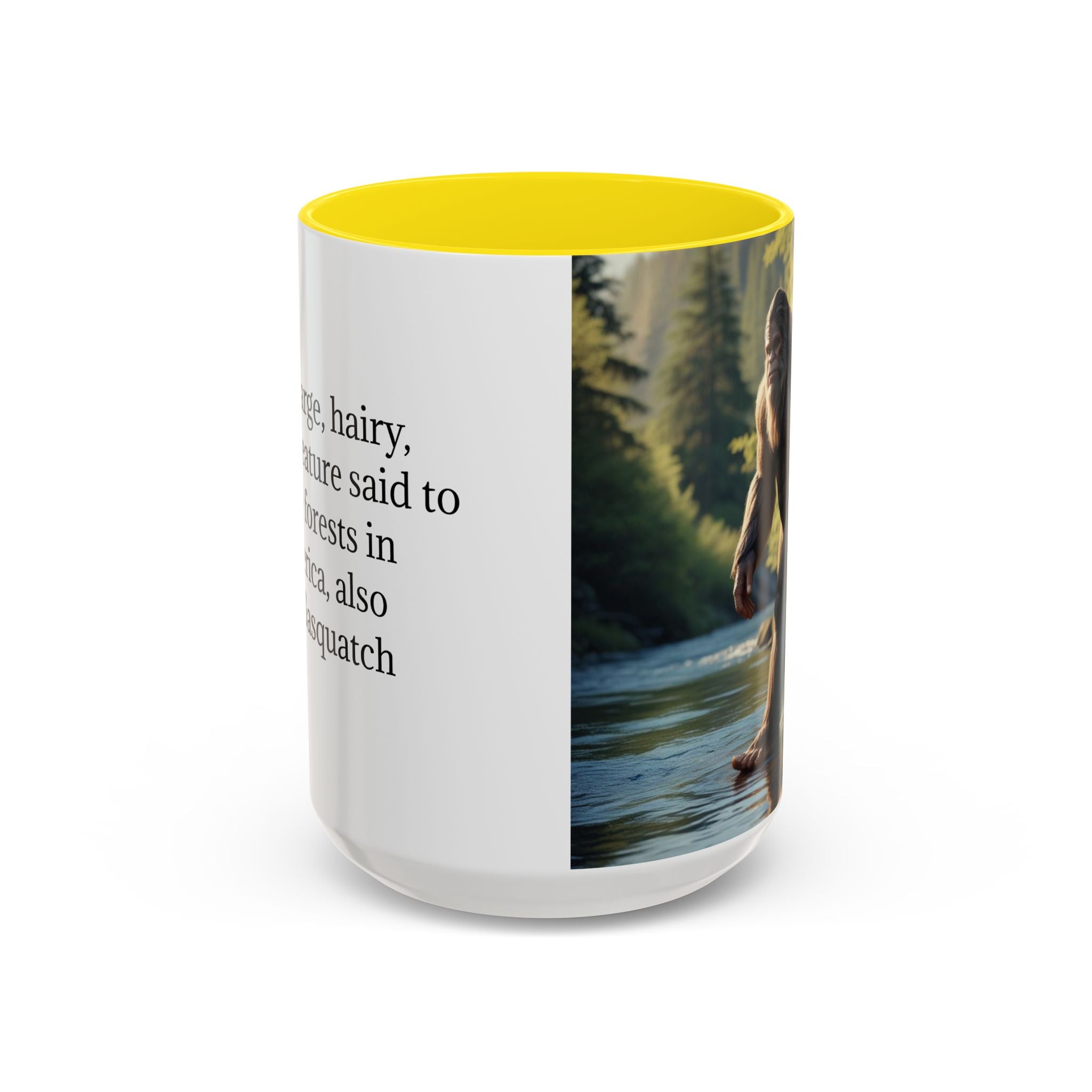 Bigfoot Coffee Mug: Sasquatch, Forest Cryptid, Mythical Creature, Camping Gift