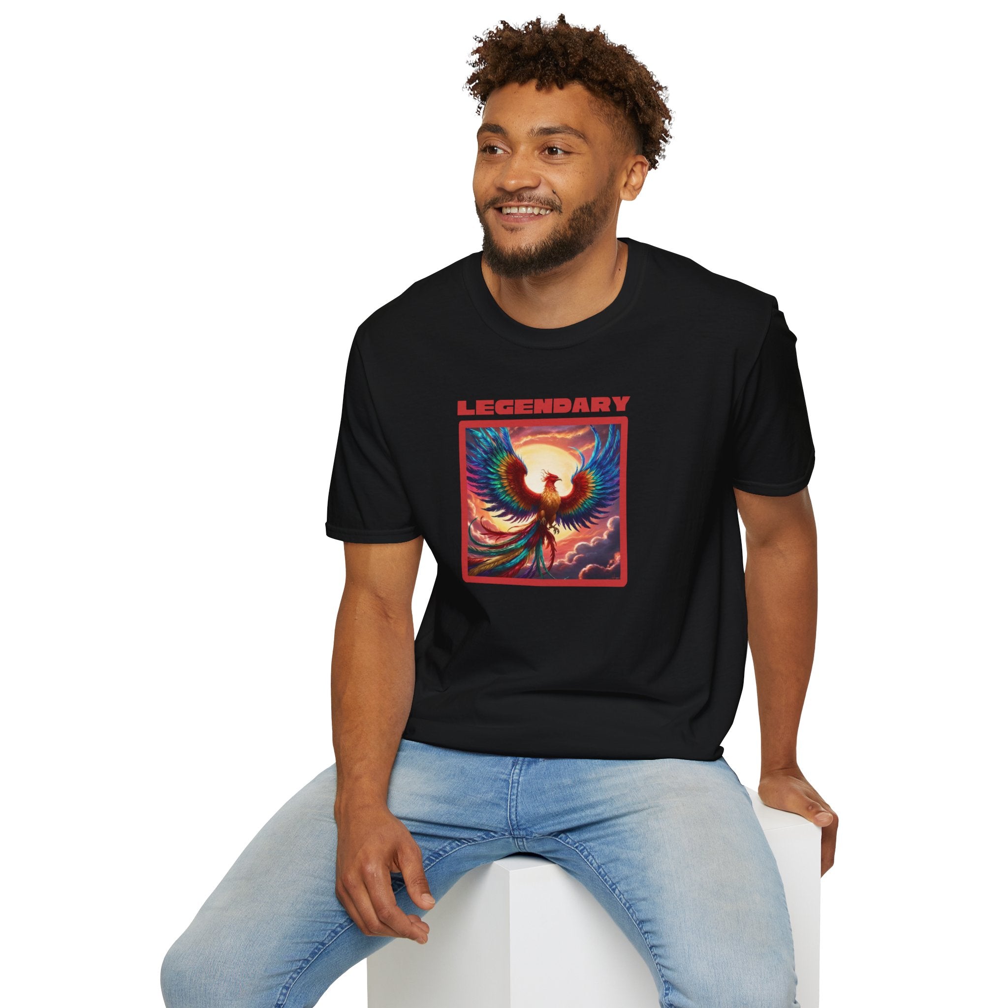 Phoenix Graphic Tee: Legendary Bird, Soft Cotton Shirt, Phoenix Rising Gift