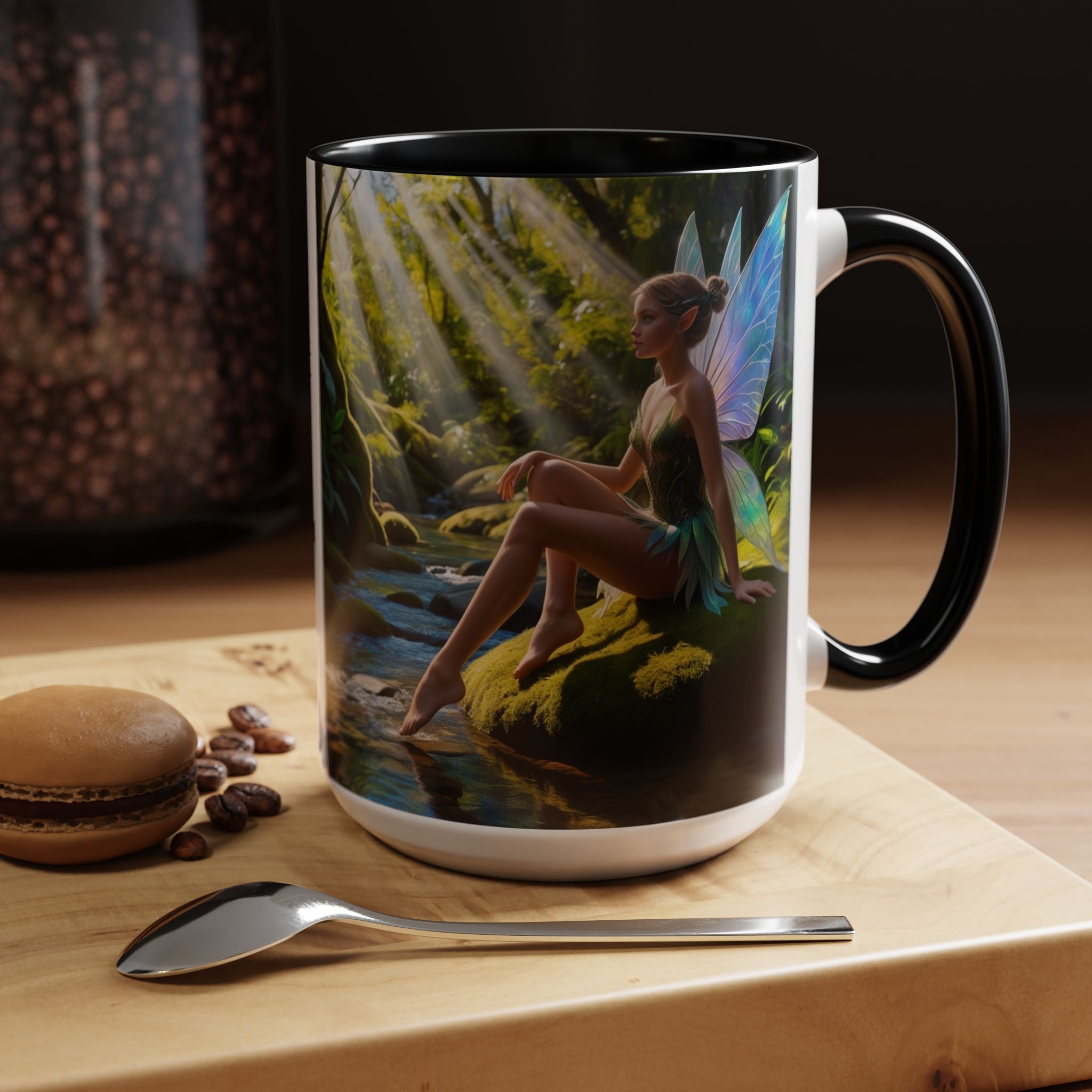 Fairy Garden Mug: Enchanted Forest Coffee Cup, Cottagecore Fantasy Gift
