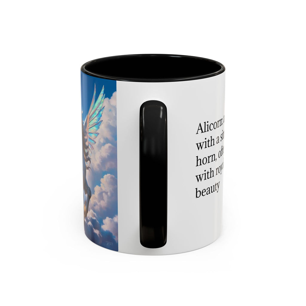 Unicorn Coffee Mug: Fairytale Alicorn, Mythical Creature, Enchanted Gift (Blue)