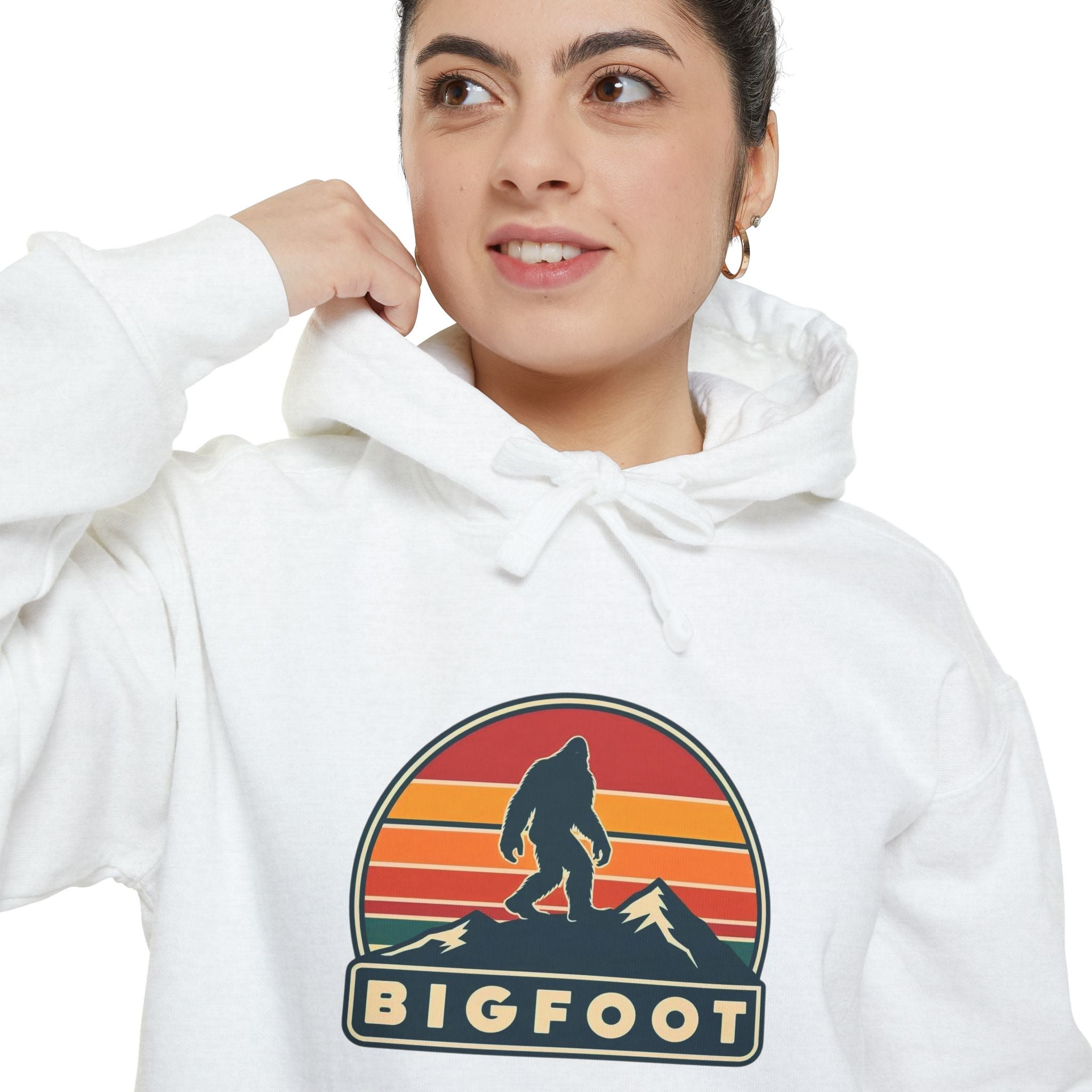 Bigfoot Hoodie Comfort Colors® | Sasquatch Sweatshirt, Cozy Unisex Pullover, Wilderness Adventure Apparel,