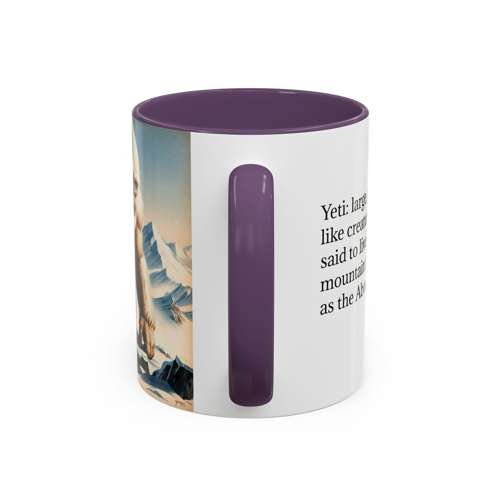 Abominable Snowman Coffee Mug: Himalayan Mountain Yeti, Mythical Creature, Sasquatch Gift