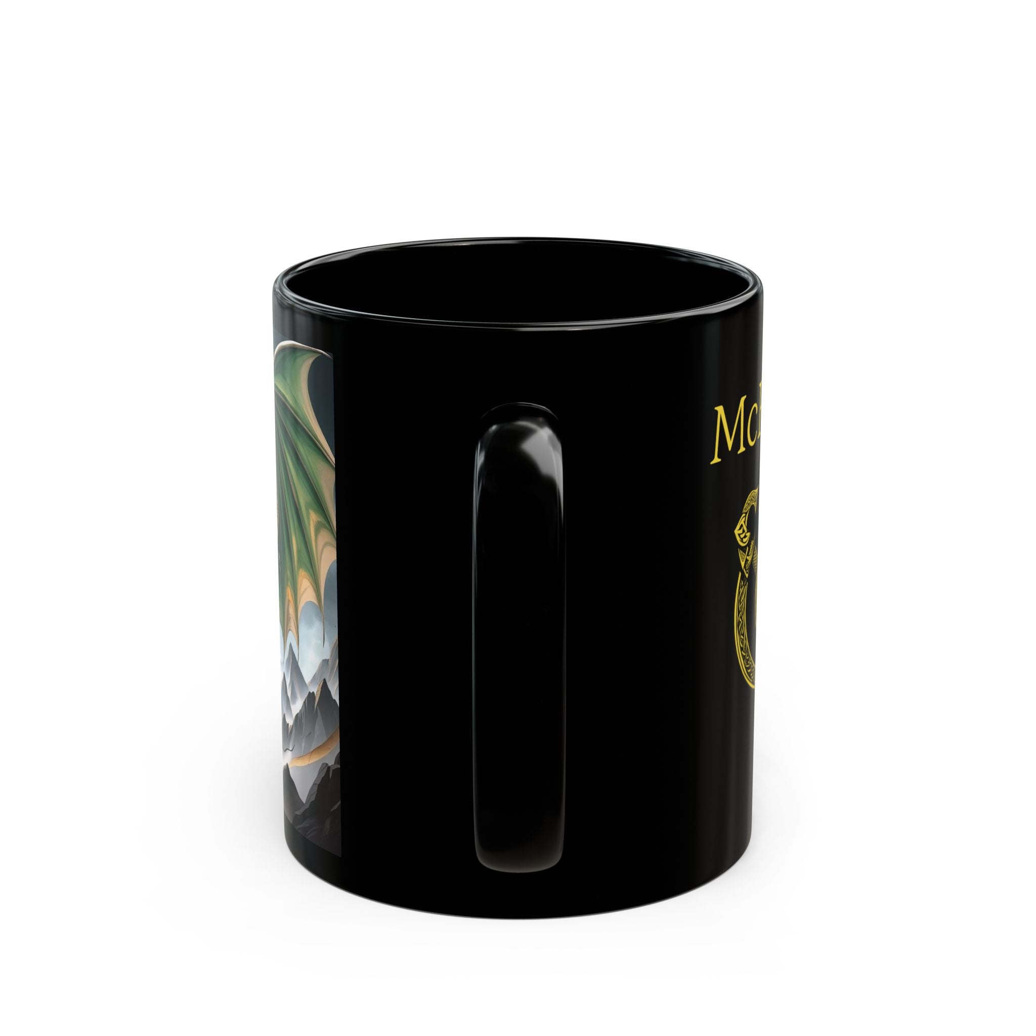 Customizable Dragon Coffee Mug: Personalized DnD Coffee Cup, Earth Drake