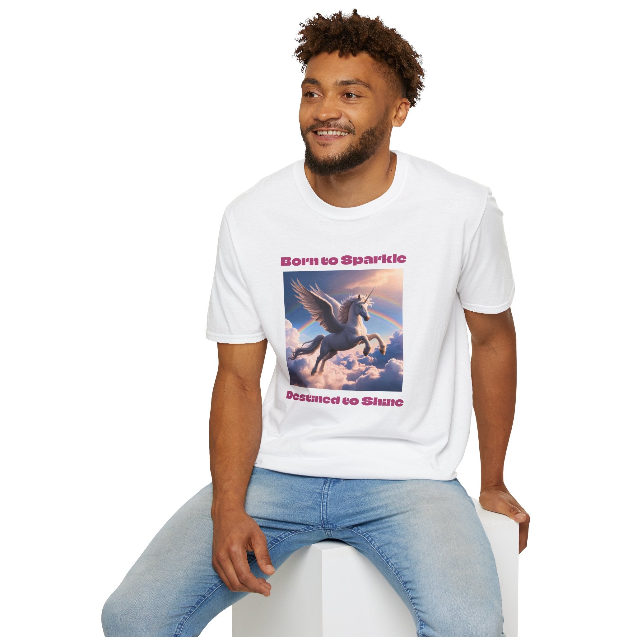 Unicorn Shirt: Legendary Alicorn Graphic Tee, Born to Sparkle, Mythical Creature