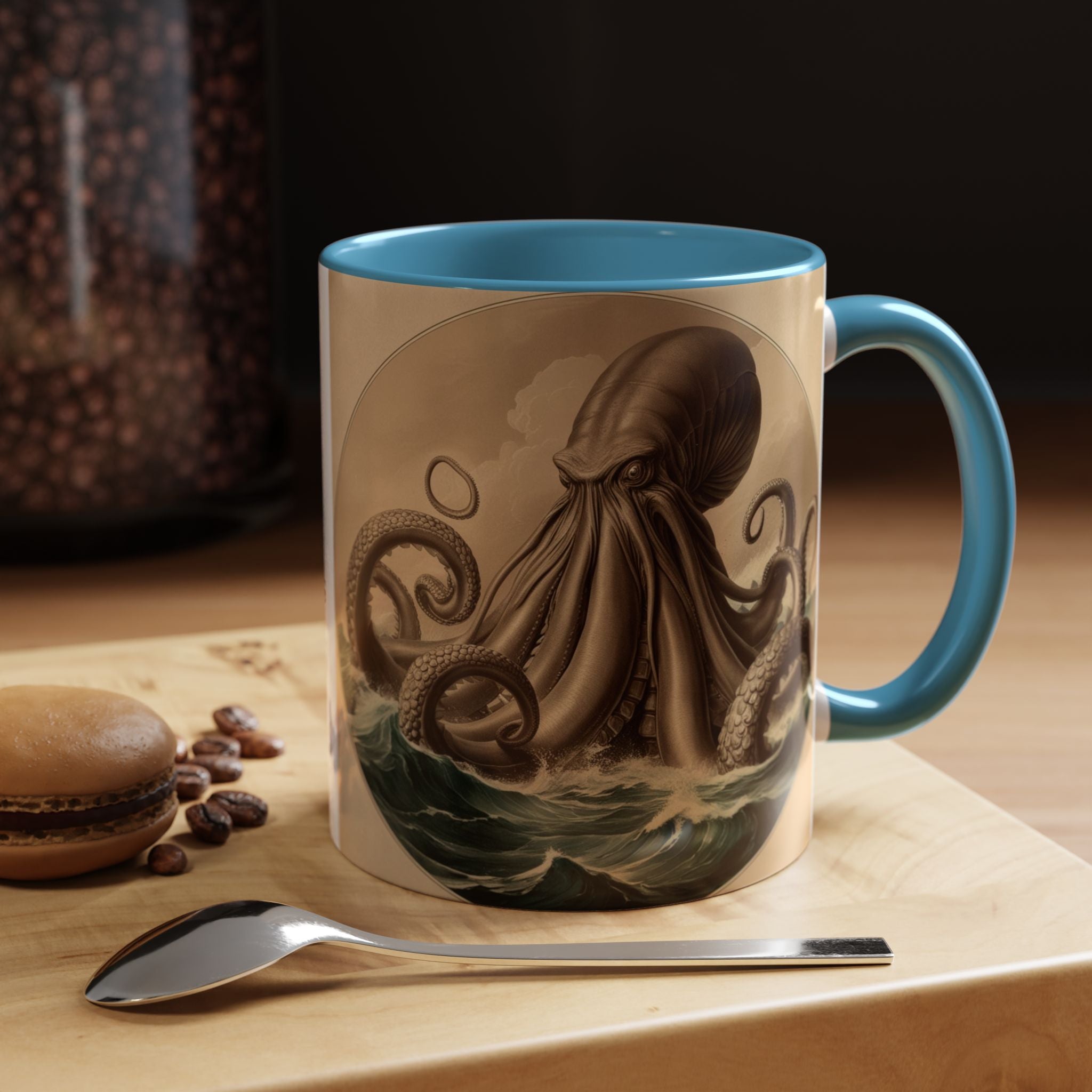 Kraken Coffee Cup: Giant Squid Coffee Mug, Mugs for Men, Mythical Creature