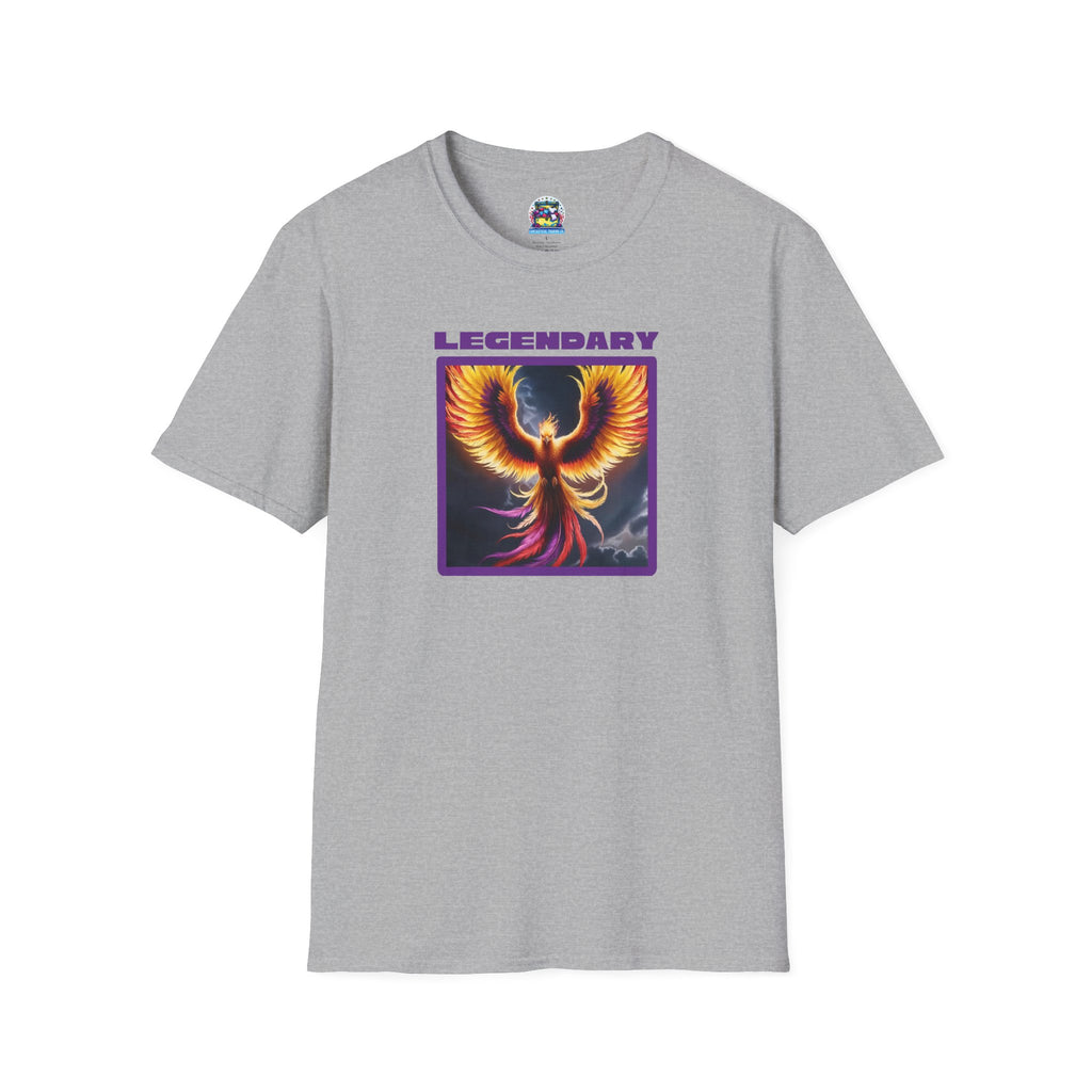 Phoenix Graphic Tee: Mythical Creature, Soft Cotton Shirt, Rise from the Ashes