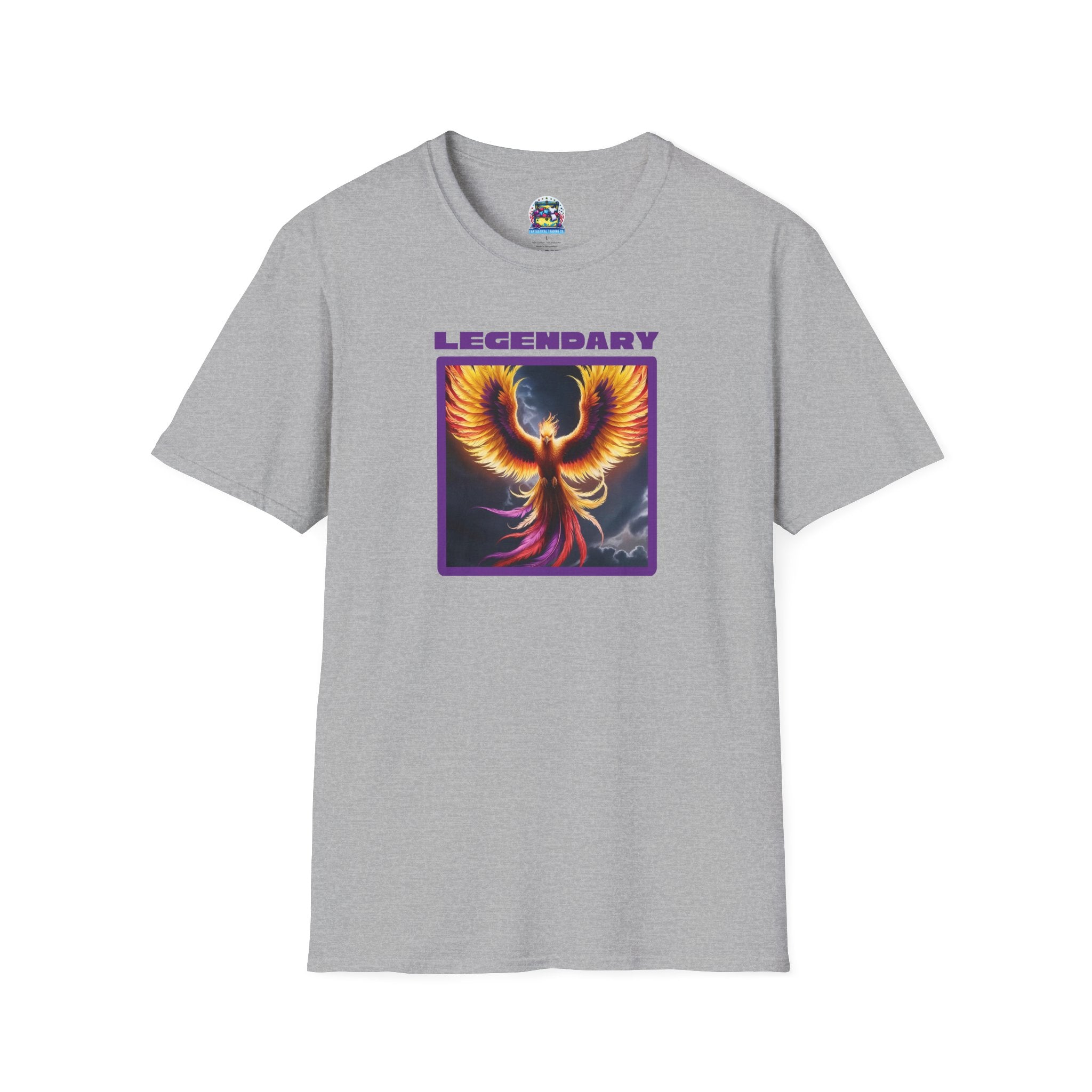 Phoenix Graphic Tee: Mythical Creature, Soft Cotton Shirt, Rise from the Ashes