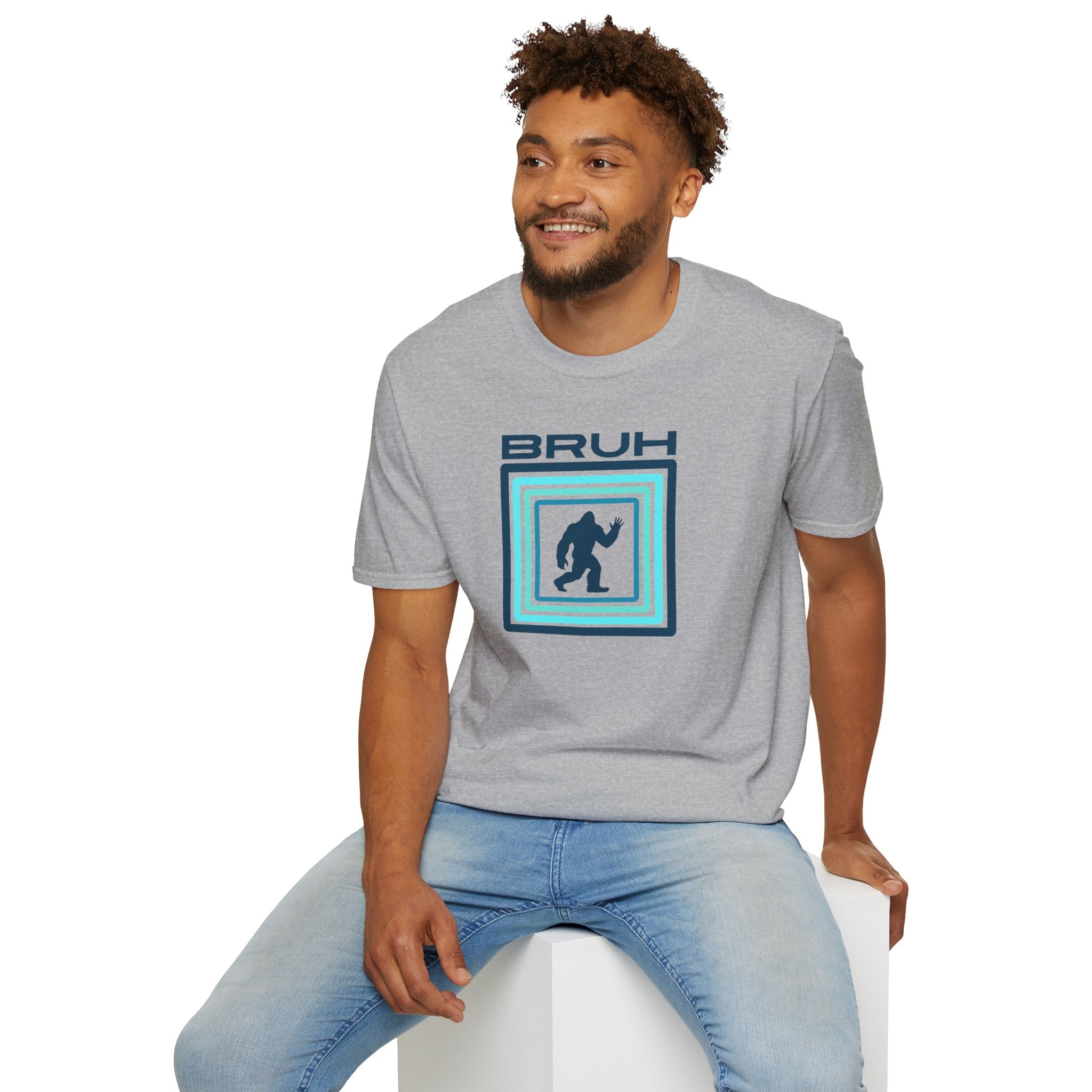 Bigfoot Graphic Tee: Sasquatch Shirt, Bruh, Soft Cotton T-shirt, Legendary Cryptid