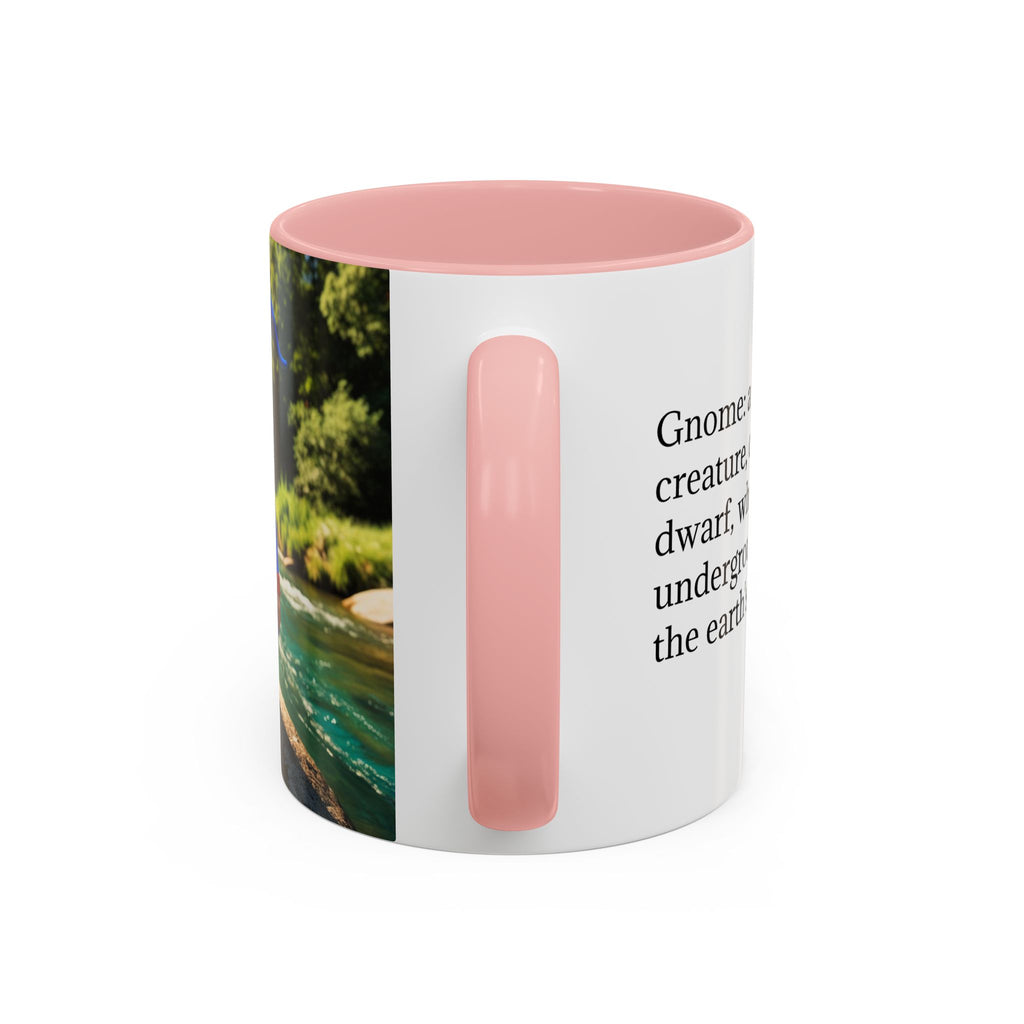 Gnome Coffee Mug:  Scandinavian Nisse, Nordic Folklore Gift, Enchanted Mushroom Garden