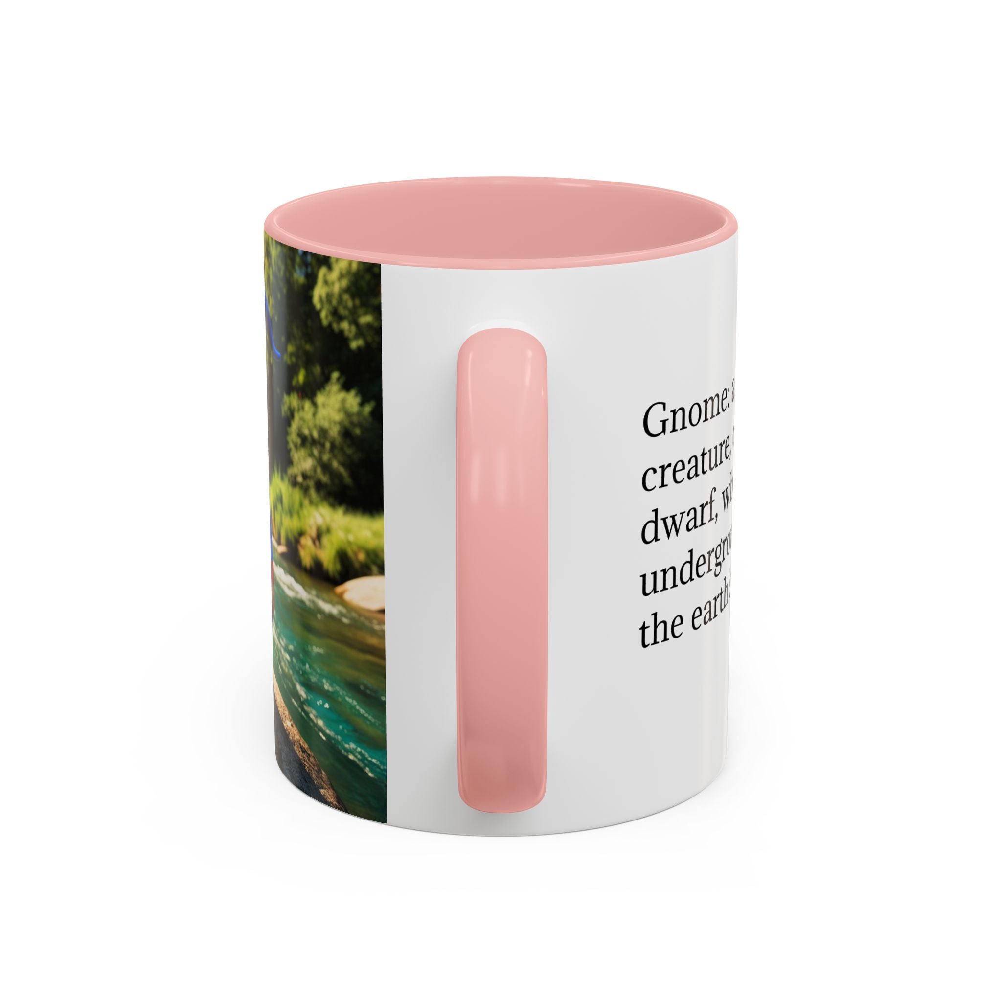 Gnome Coffee Mug:  Scandinavian Nisse, Nordic Folklore Gift, Enchanted Mushroom Garden