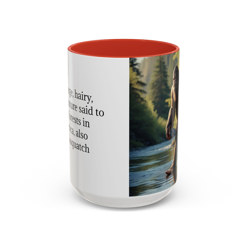 Bigfoot Coffee Mug: Sasquatch, Forest Cryptid, Mythical Creature, Camping Gift