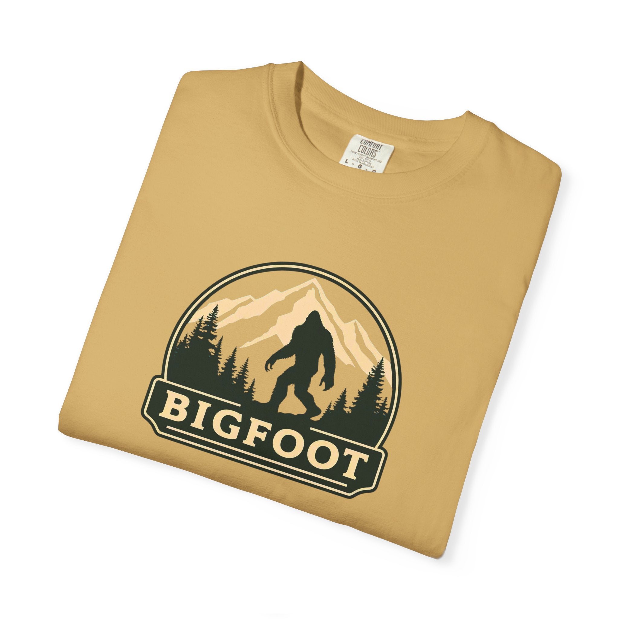 Sasquatch Camping TShirt | Bigfoot Graphic Tee, Comfort Colors®, Retro Hiking Shirt