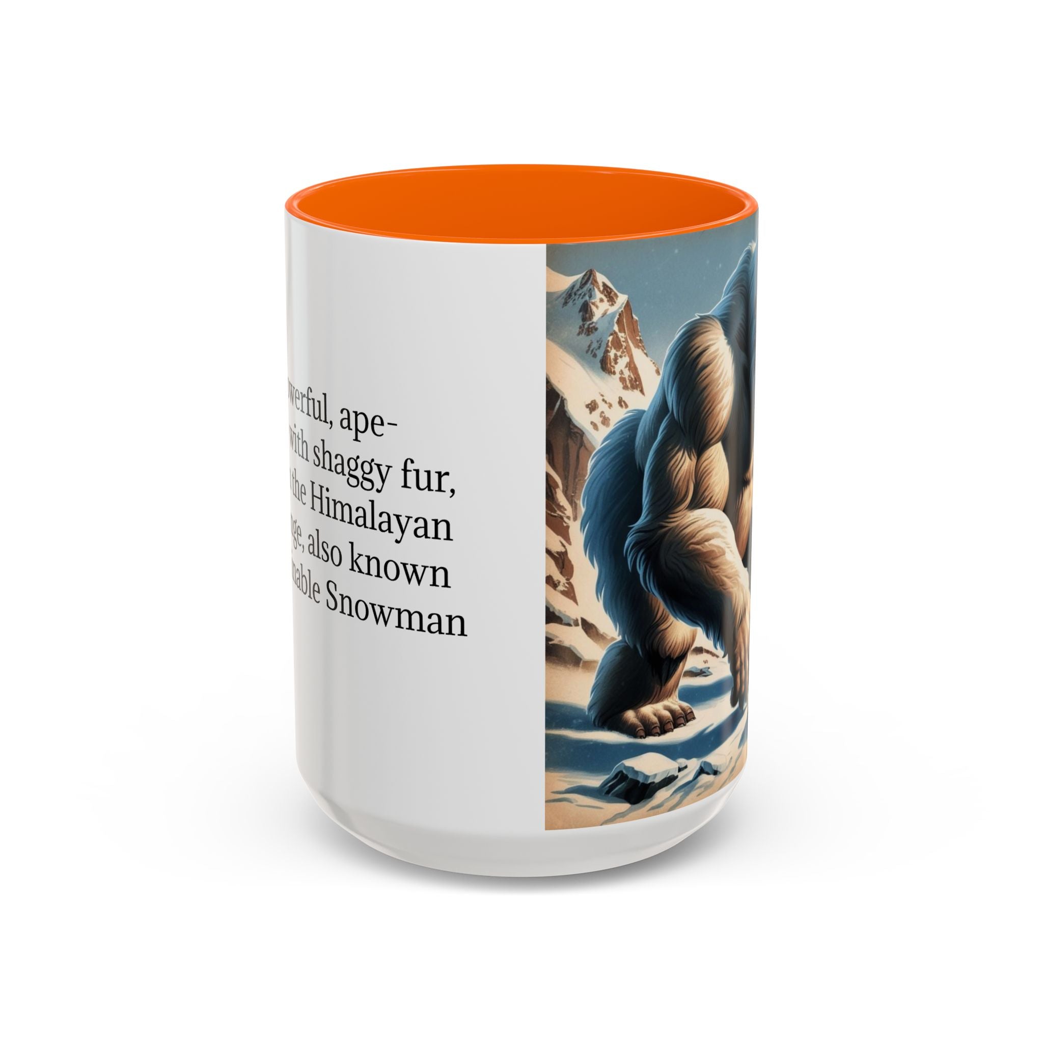Abominable Snowman Coffee Mug: Himalayan Mountain Yeti, Mythical Creature, Sasquatch Gift