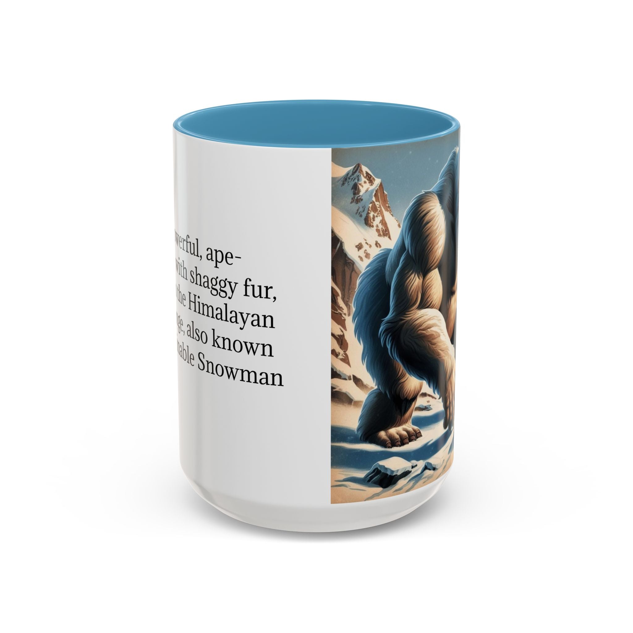 Abominable Snowman Coffee Mug: Himalayan Mountain Yeti, Mythical Creature, Sasquatch Gift