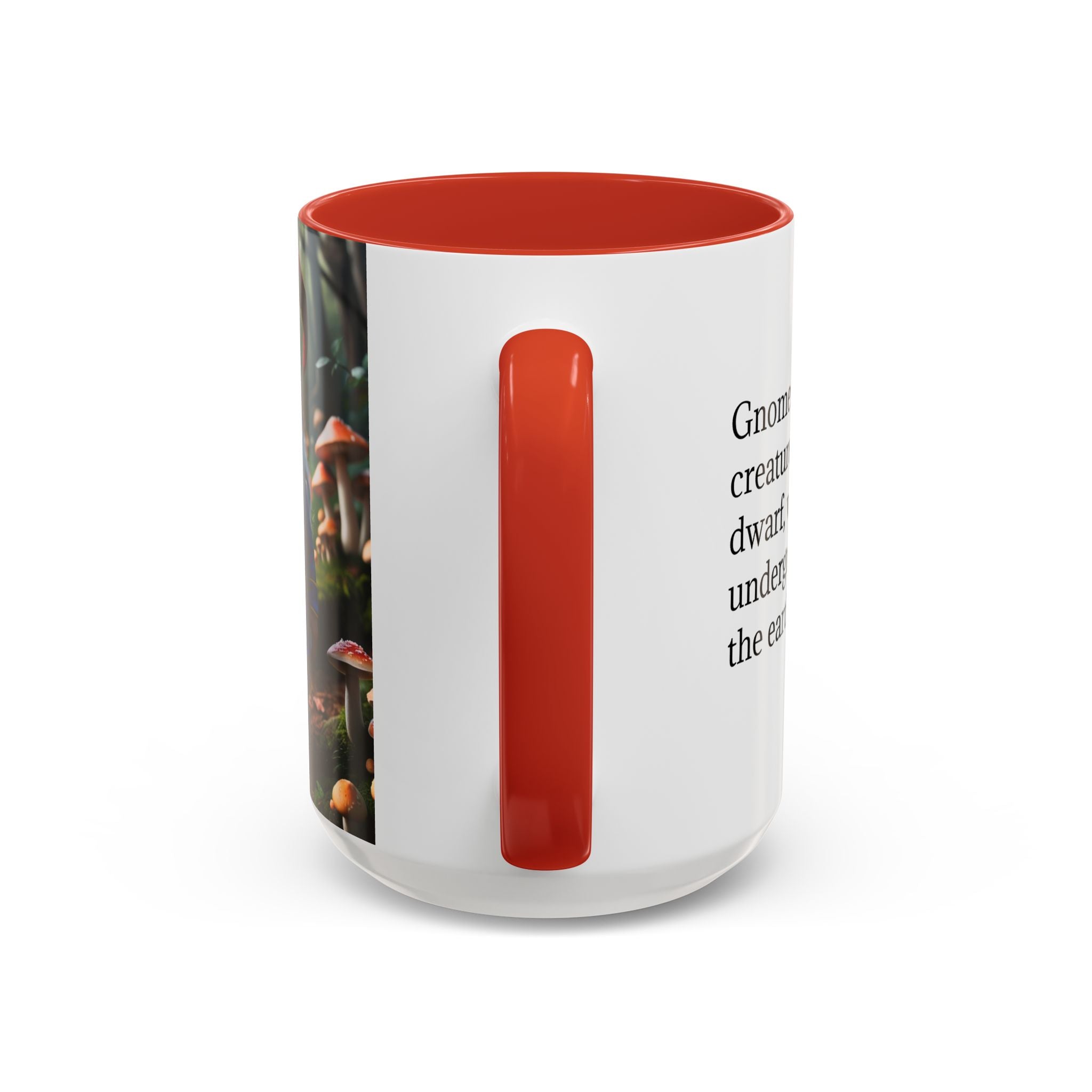 Gnome Coffee Mug: Nordic Folklore Gift, Scandinavian Nisse, Enchanted Mushroom Garden