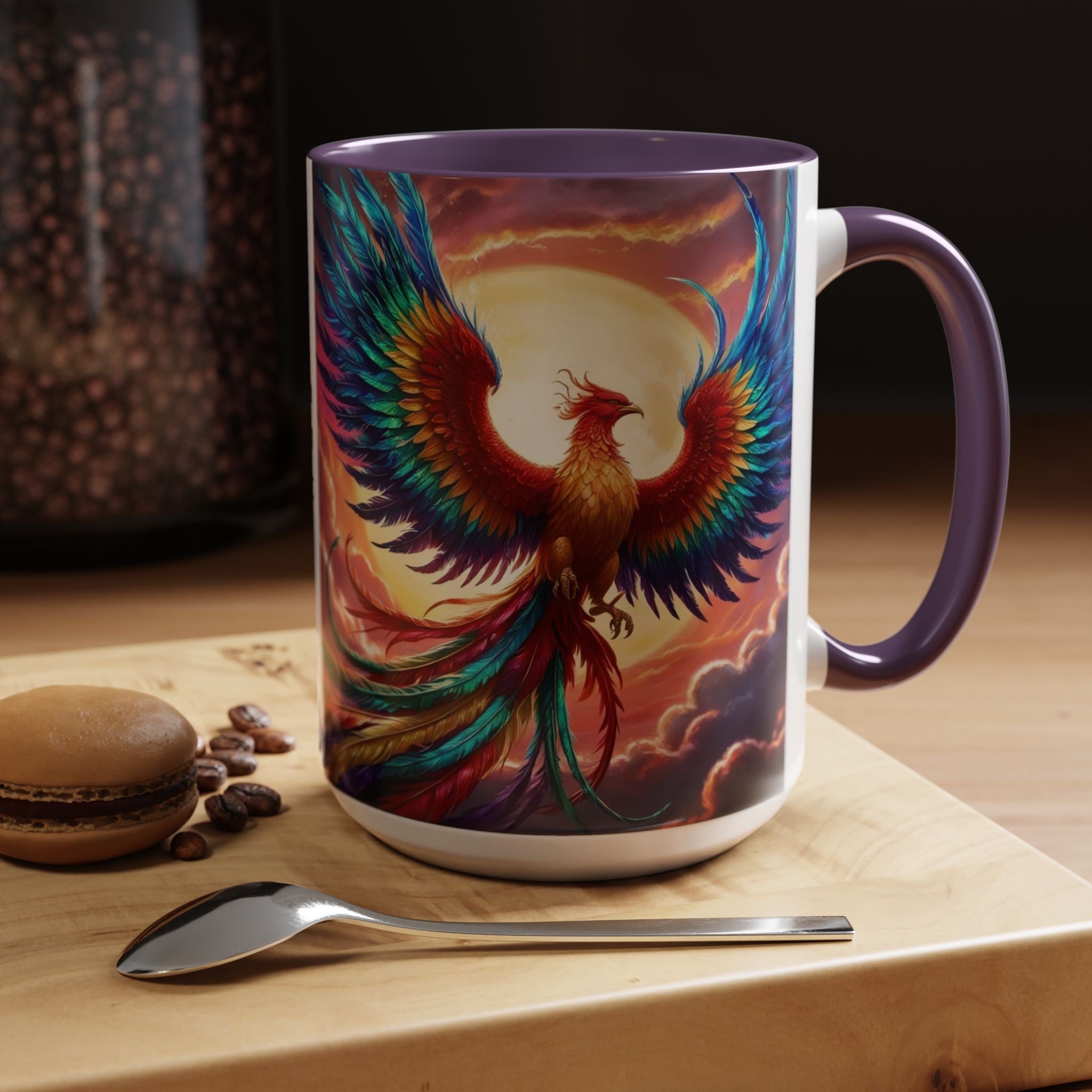 Phoenix Bird Coffee Cup: Mythical Creature, Firebird Coffee Mug, Rise from the Ashes