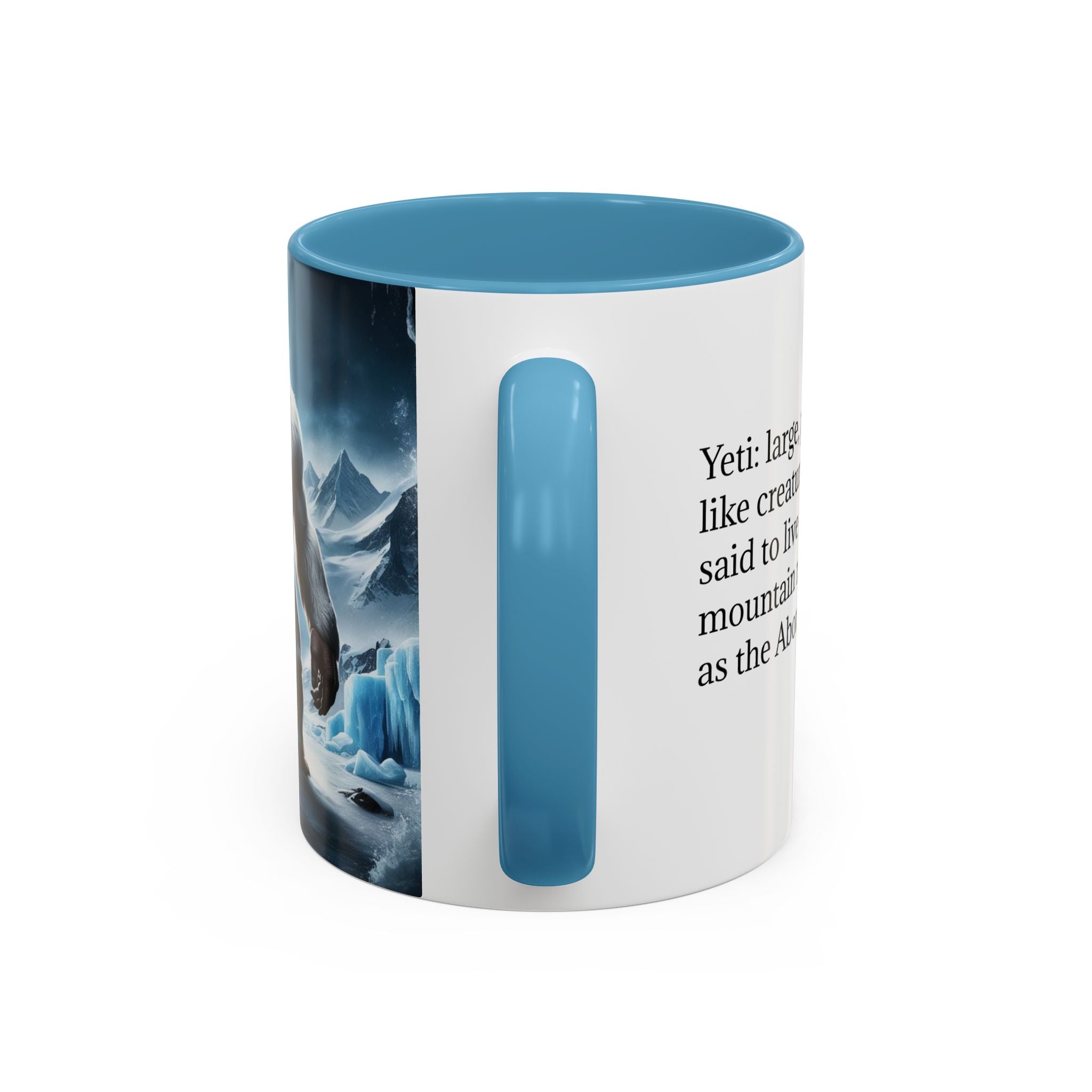 Yeti Coffee Mug: Abominable Snowman, Sasquatch Camping Gift, Himalayan Mountain Cryptid
