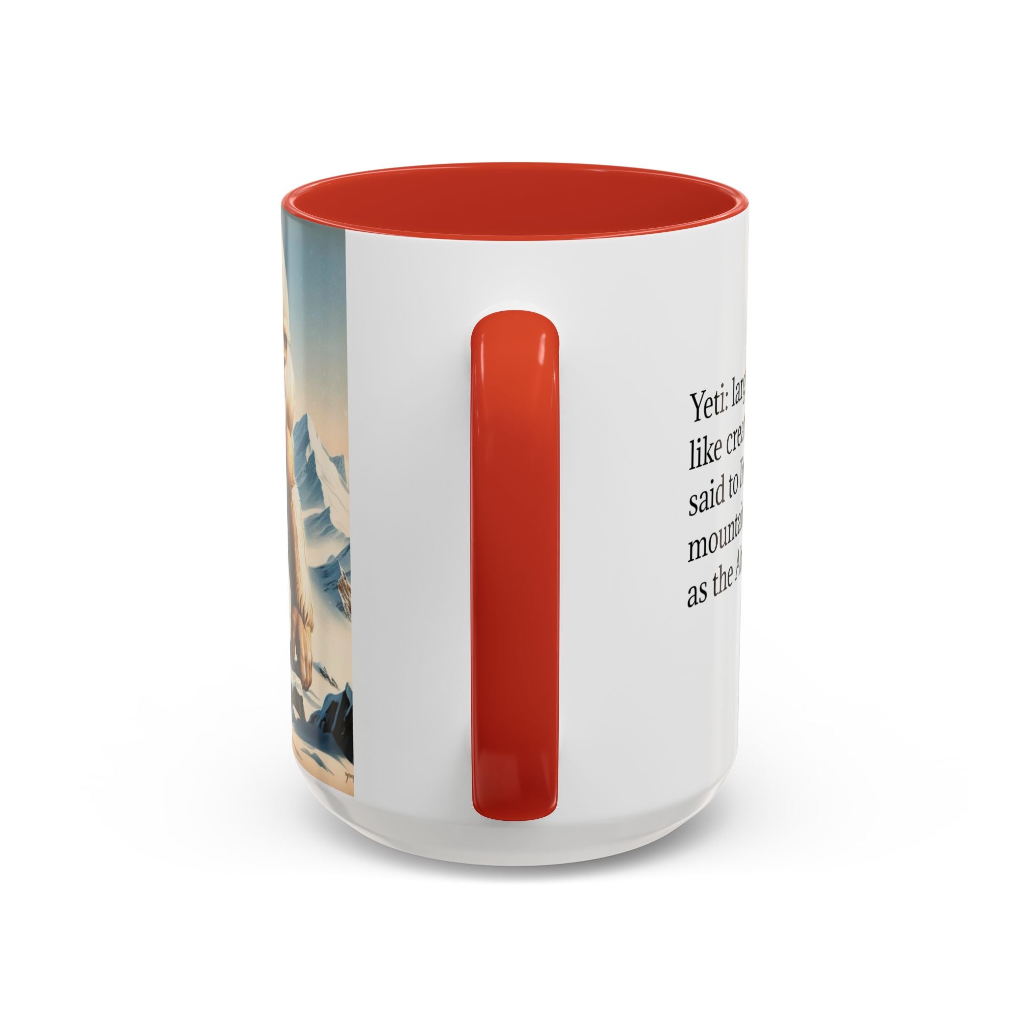 Abominable Snowman Coffee Mug: Himalayan Mountain Yeti, Mythical Creature, Sasquatch Gift