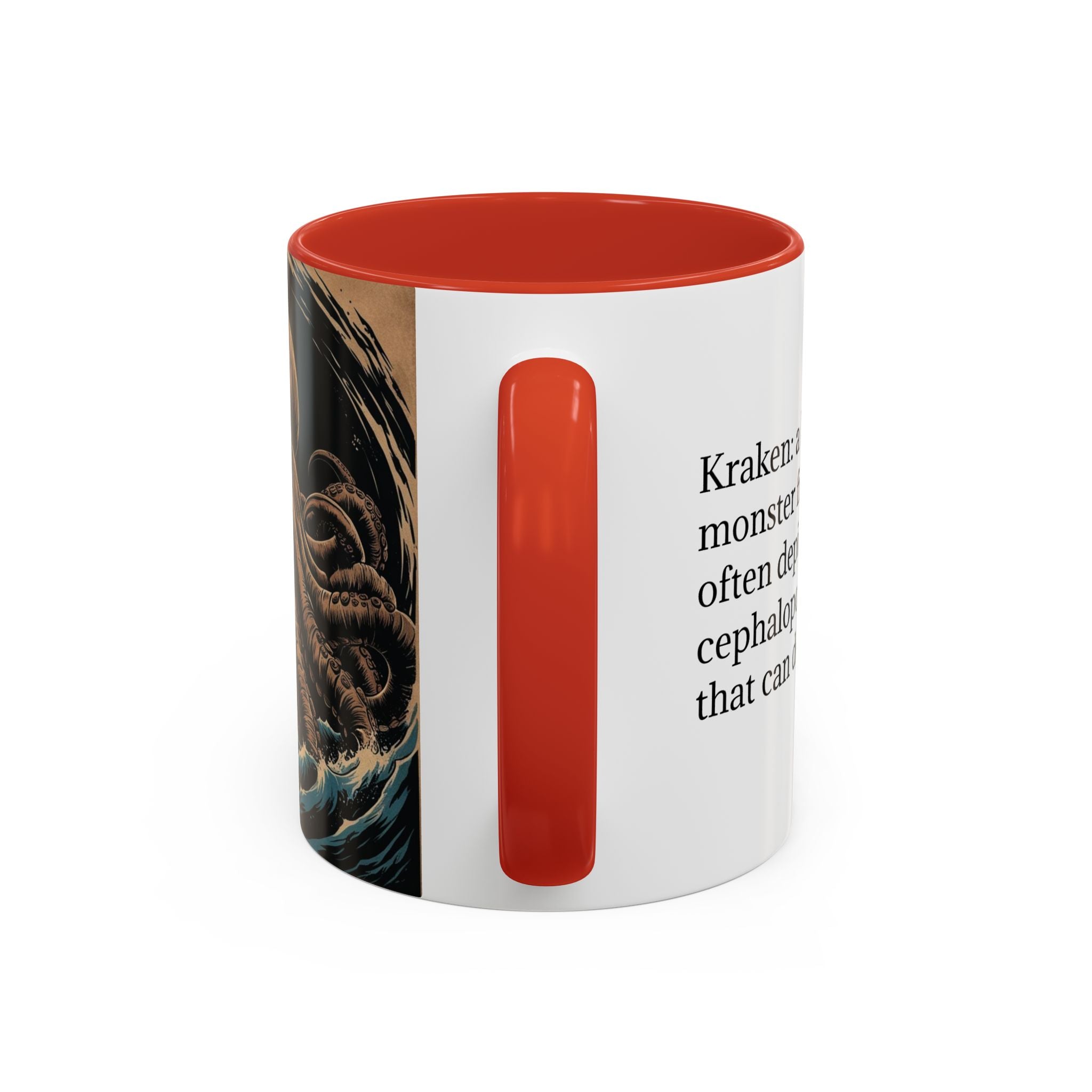 Kraken Coffee Mug: Giant Squid Coffee Cup, Sea Creature, Mugs for Men